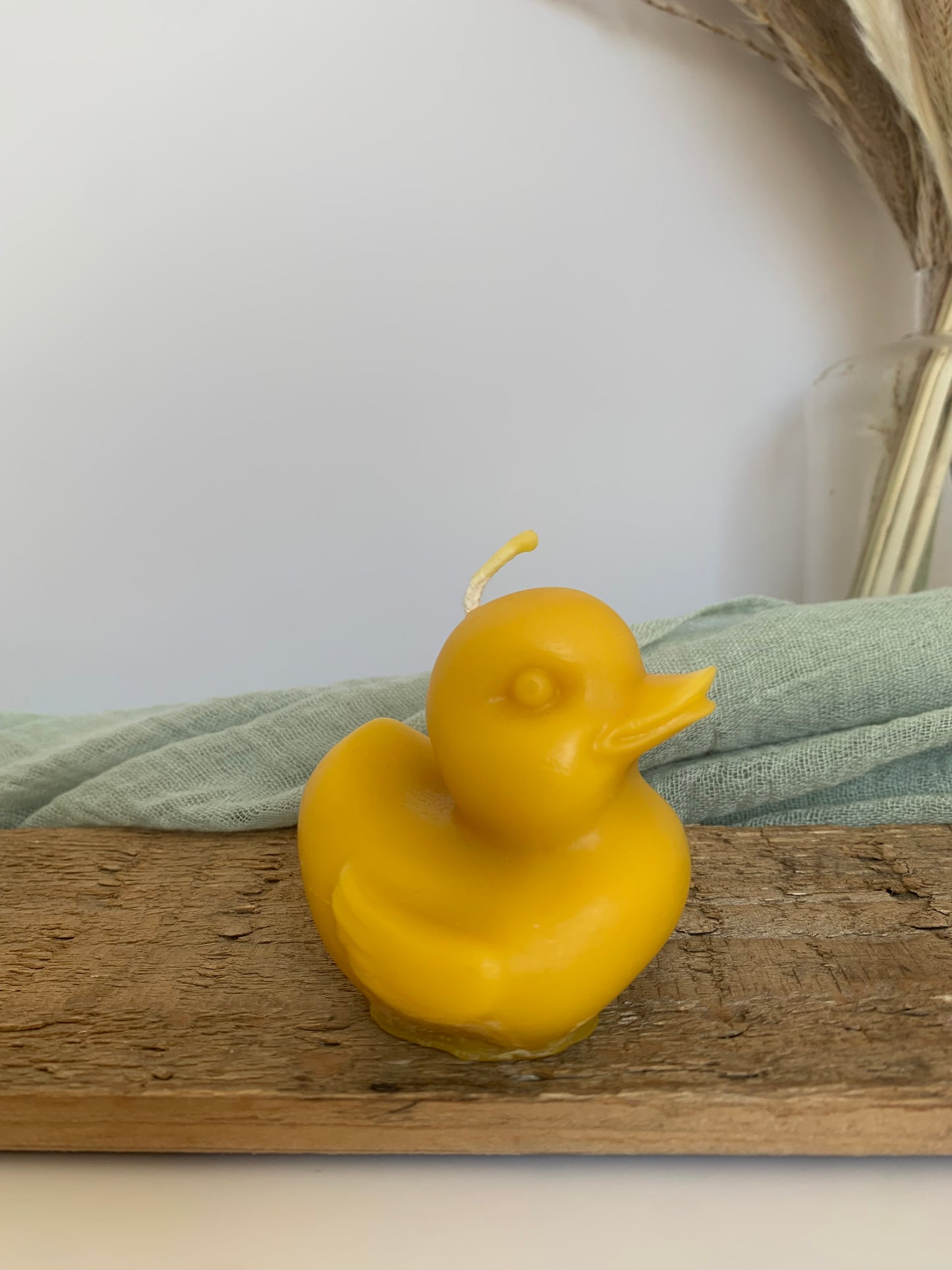 Yellow Duck 100% Beeswax Candle | Home Decor Candle - Yellow Ducky - duck cake topper