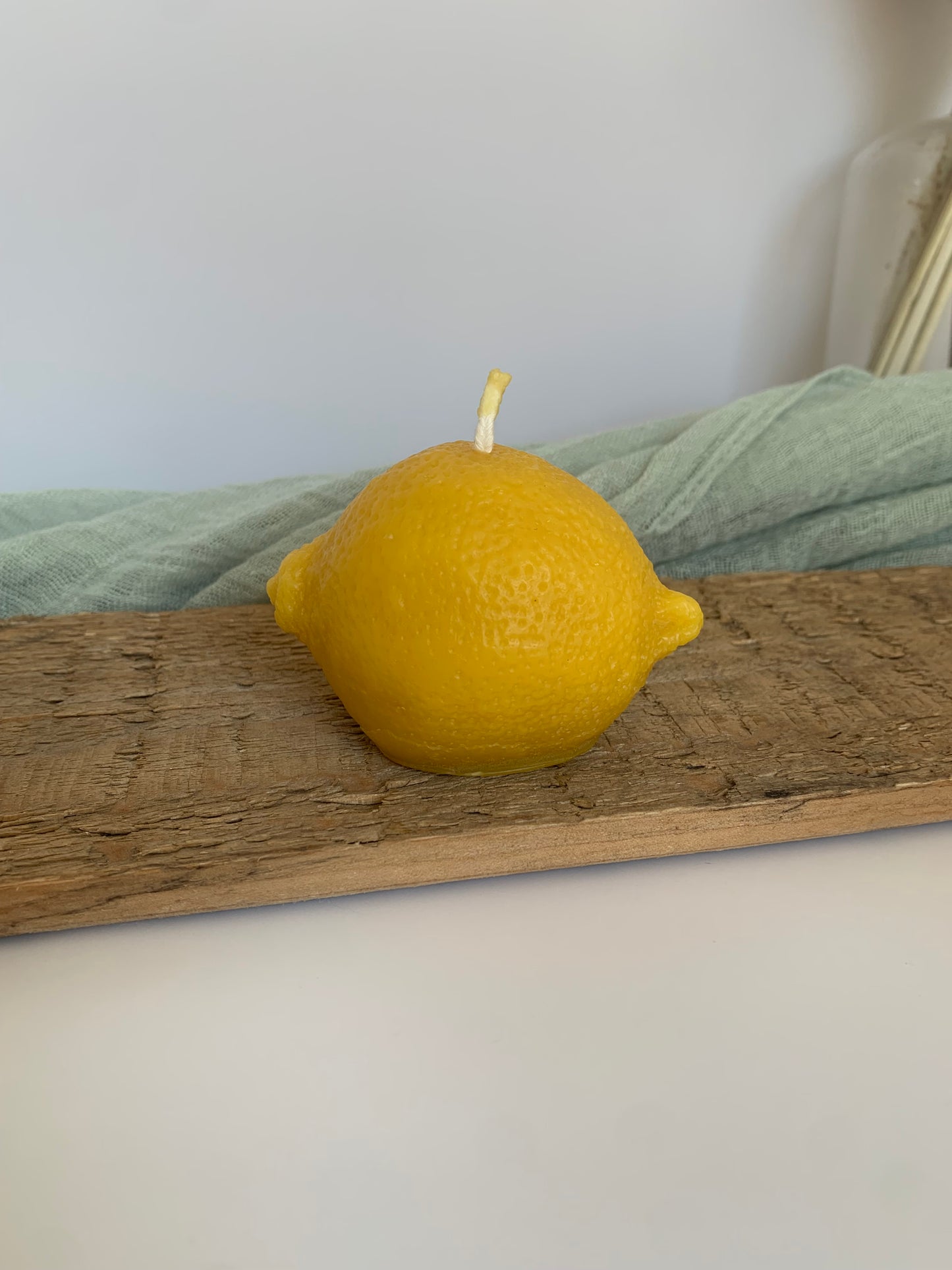 Mini Lemon Beeswax Candle