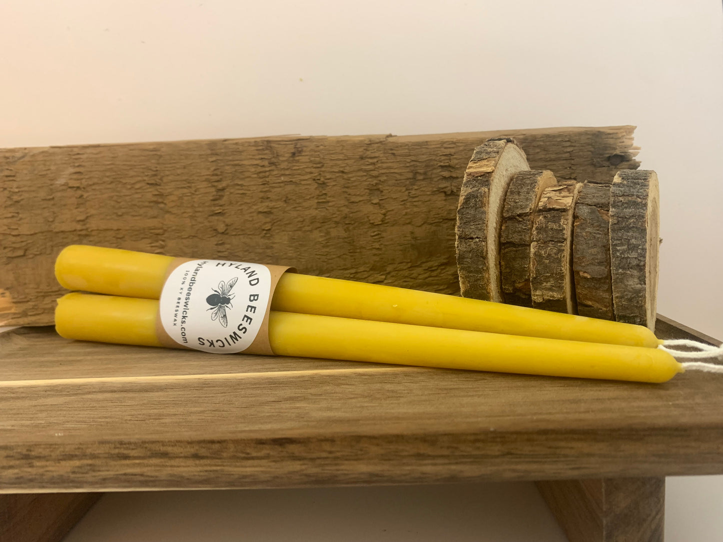 12” Beeswax Tapers (set of 2)