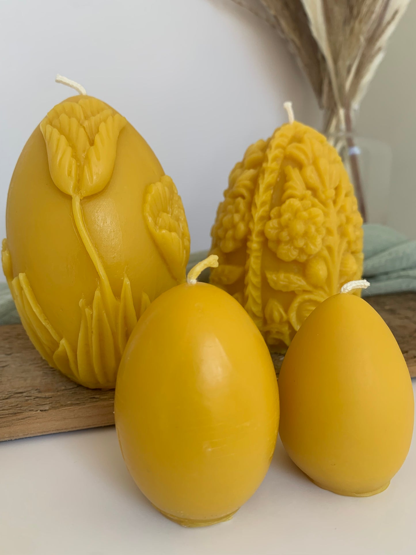 Spring Blossom Beeswax Egg Candle
