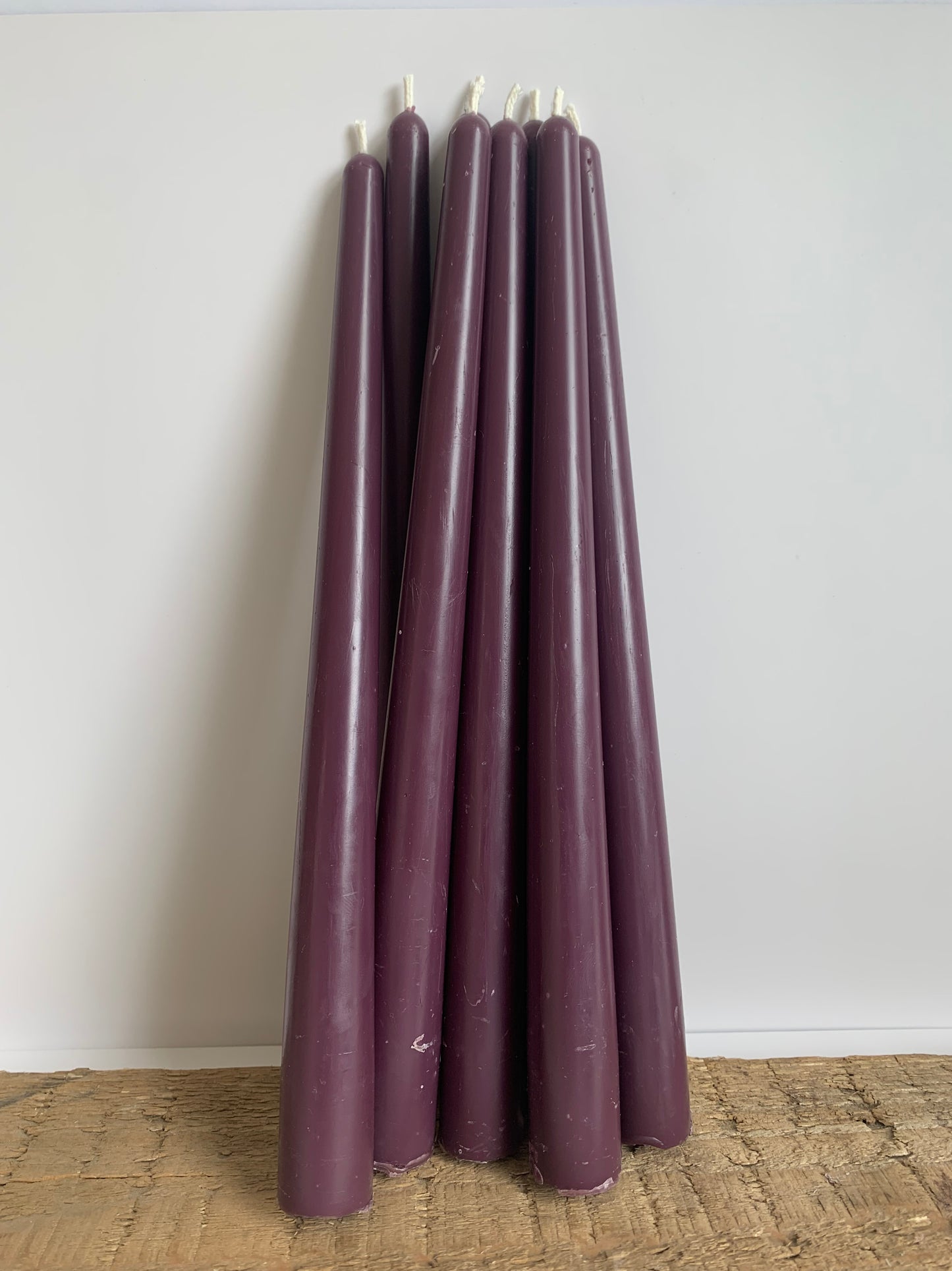 10" Purple Lent Beeswax Taper Candles