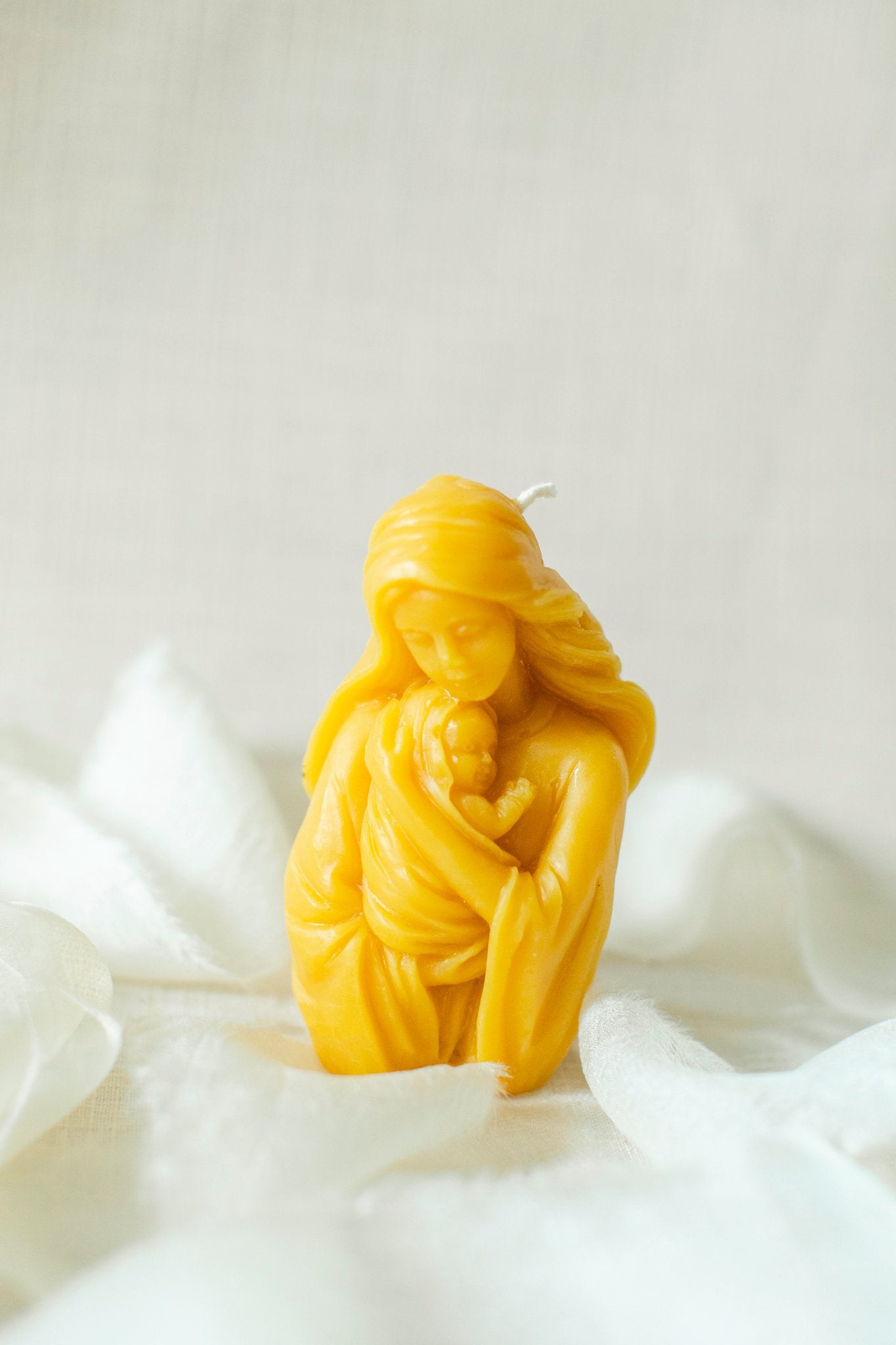 Madonna and Child 100% Beeswax Candle