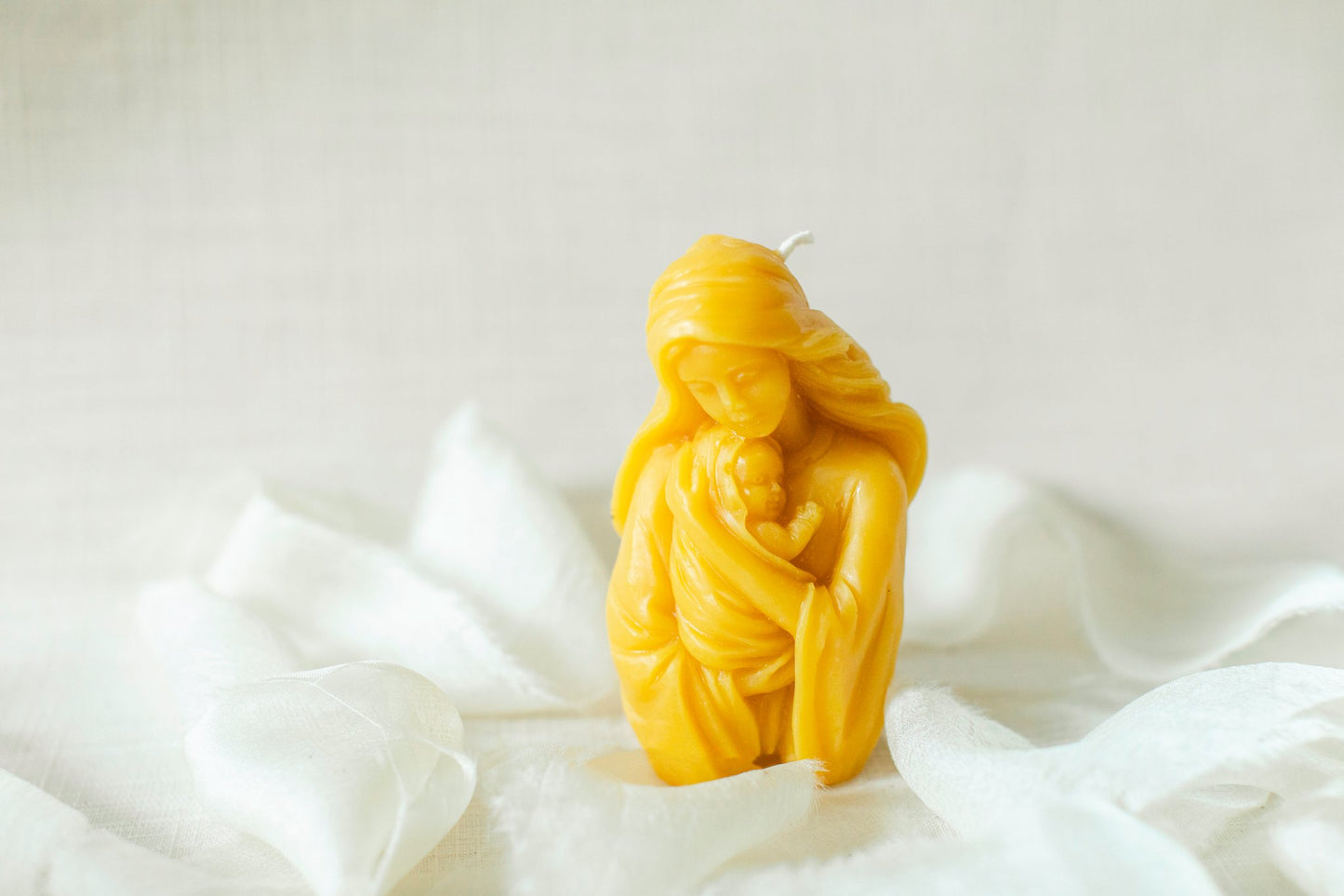 Madonna and Child 100% Beeswax Candle