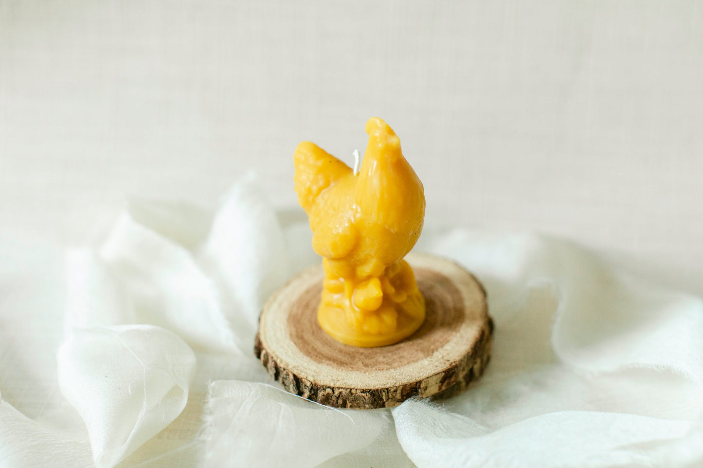 Beeswax Hen Candle