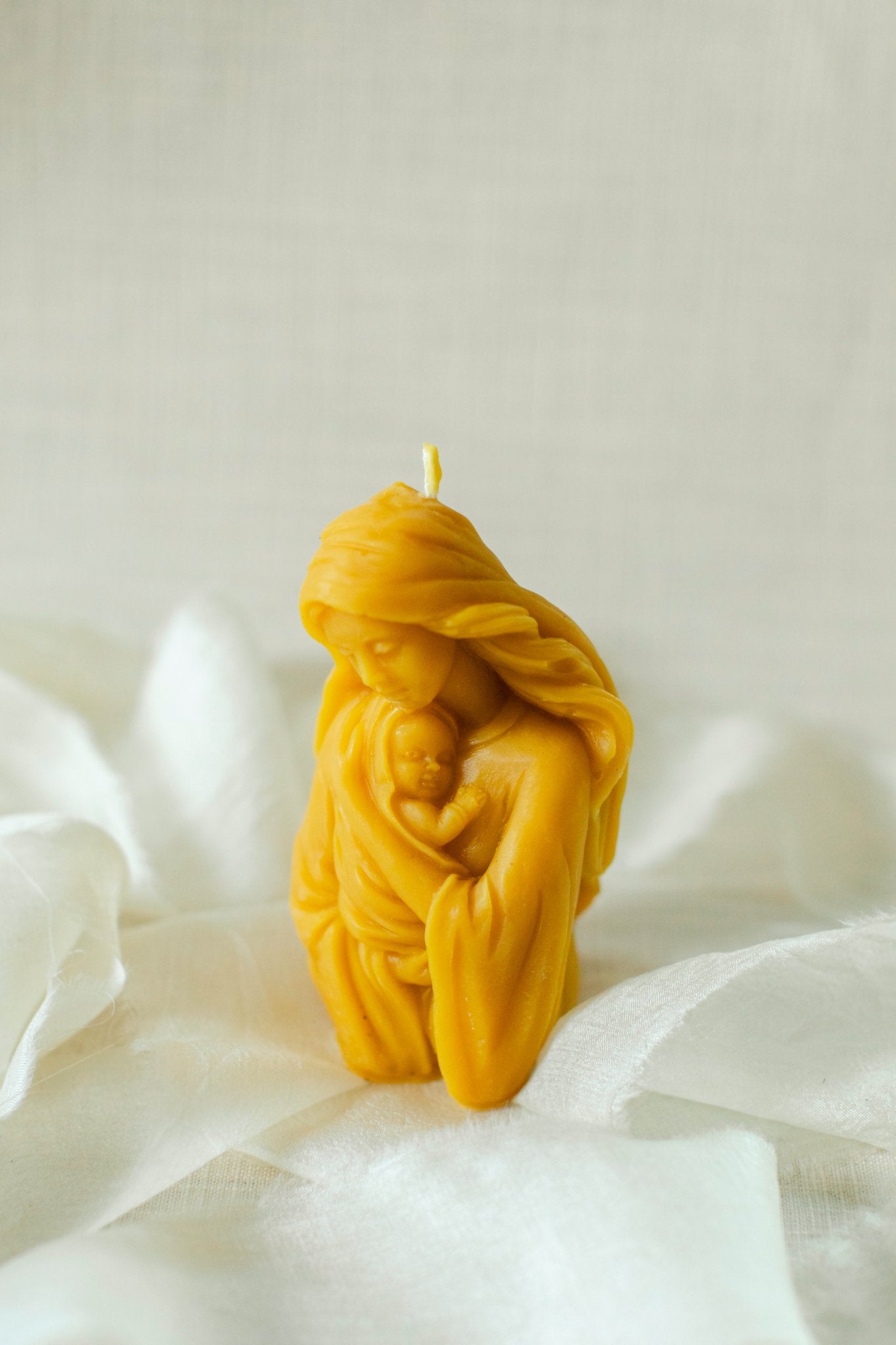 Madonna and Child 100% Beeswax Candle