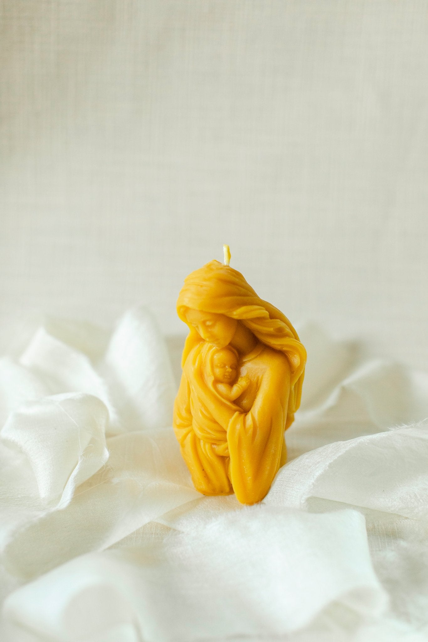 Madonna and Child 100% Beeswax Candle