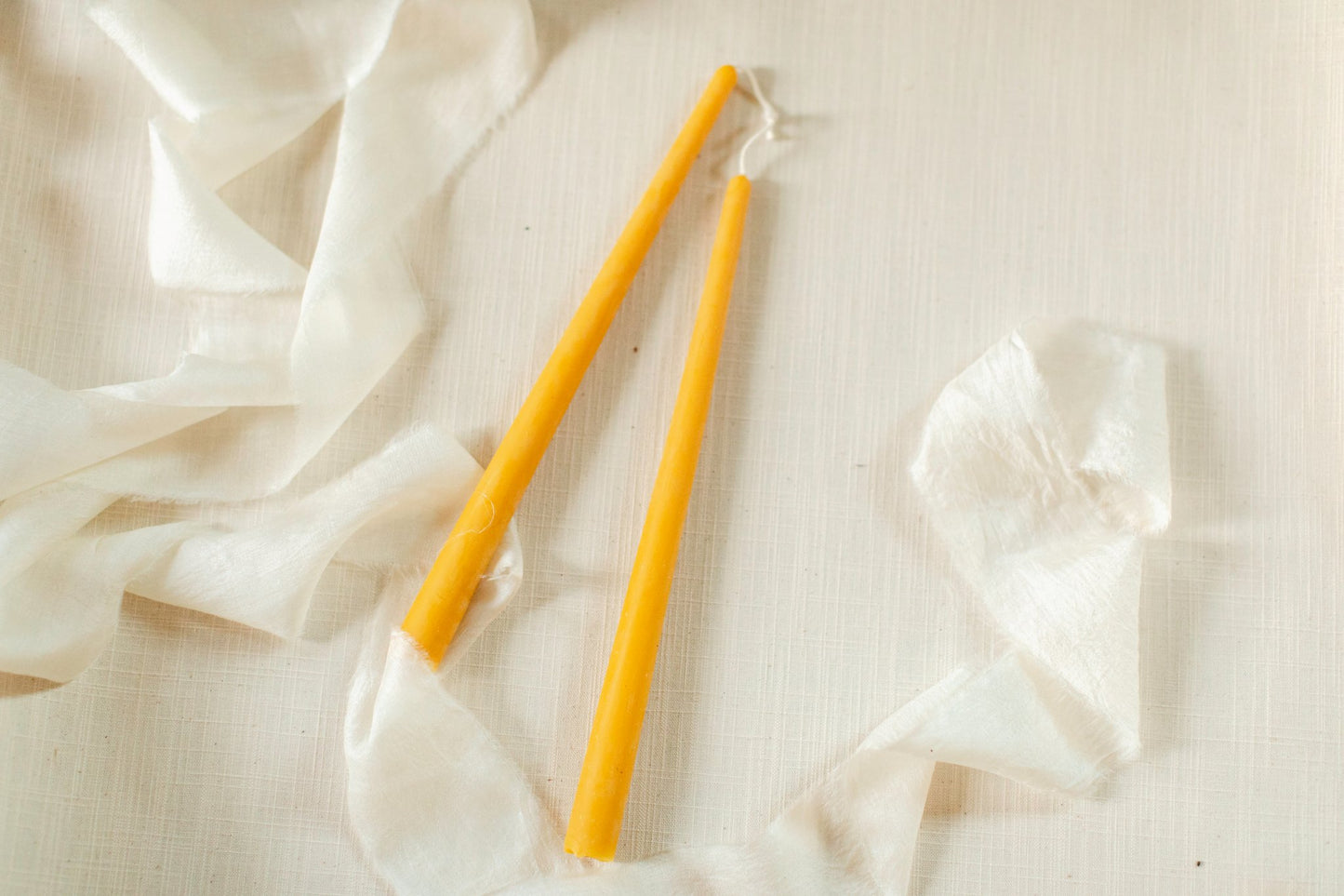 10" Beeswax Taper Candles
