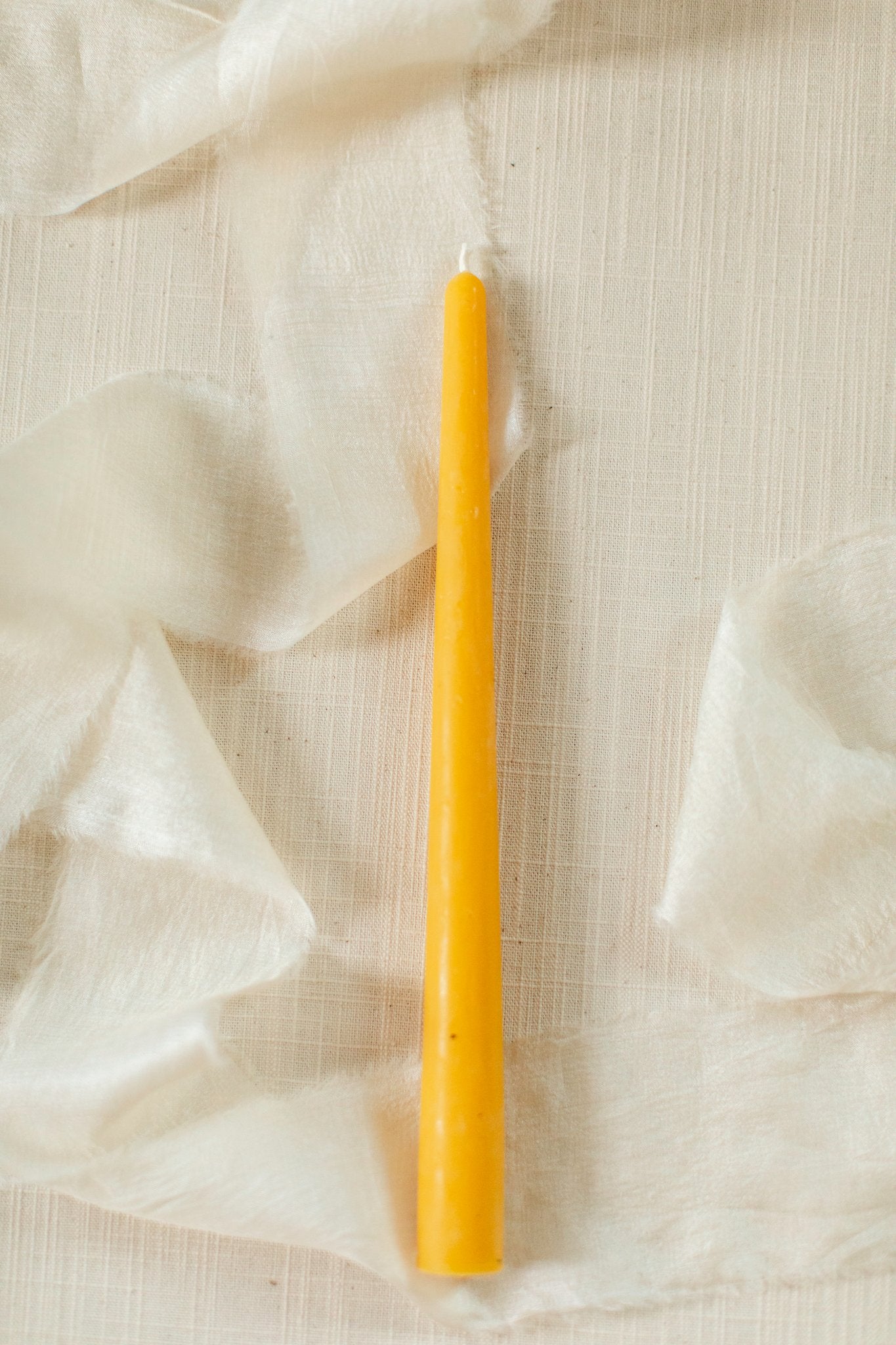 10" Beeswax Taper Candles