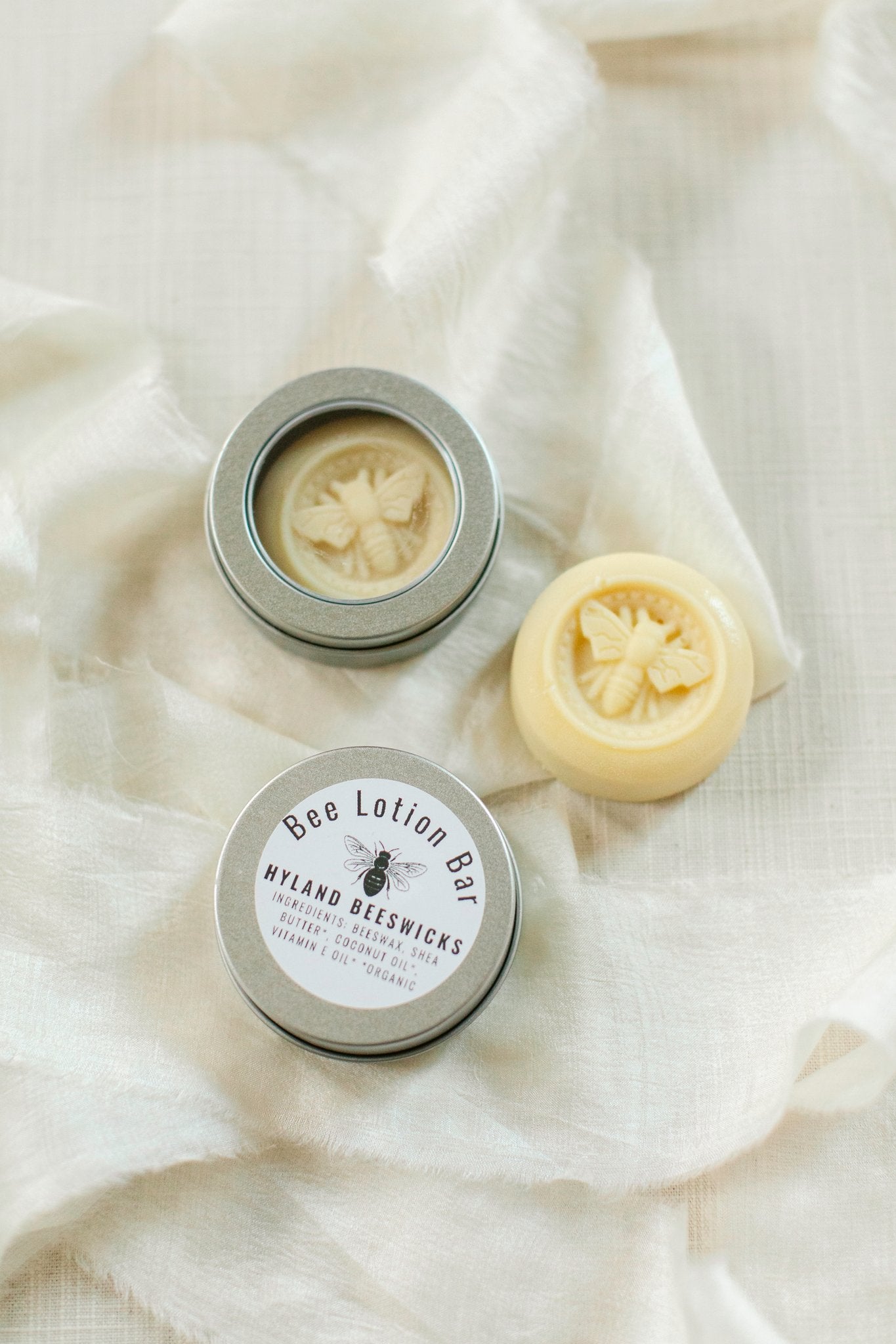 Shea Butter Balm - Nourishing Beeswax Lotion Bar - Non-toxic, Fragrance Free