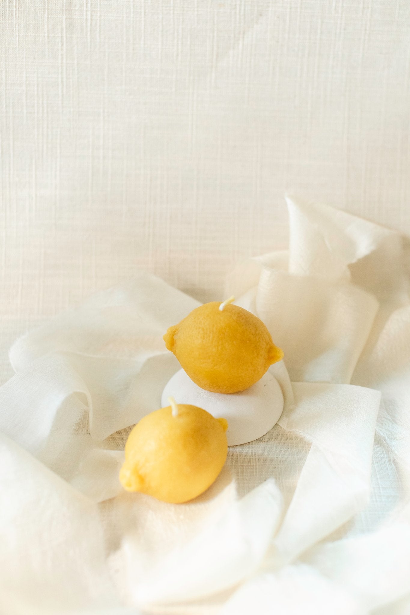 Mini Lemon Beeswax Candle