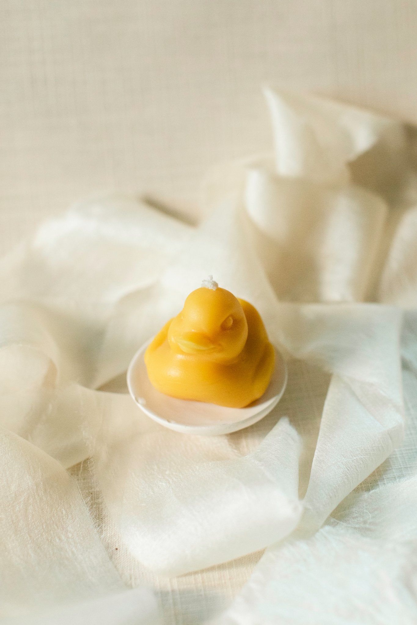Duck Beeswax Candle