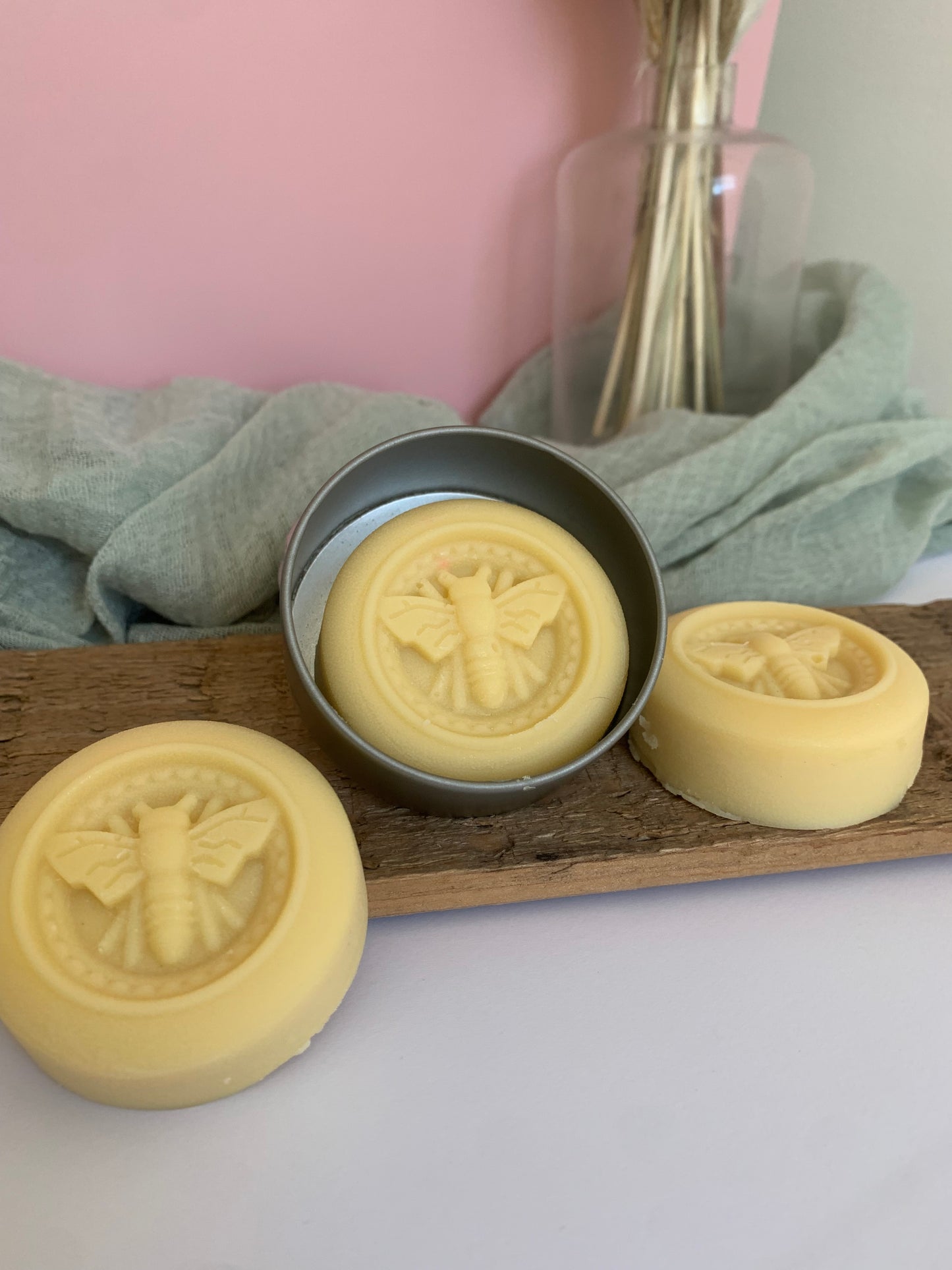 Shea Butter Balm - Nourishing Beeswax Lotion Bar - Non-toxic, Fragrance Free