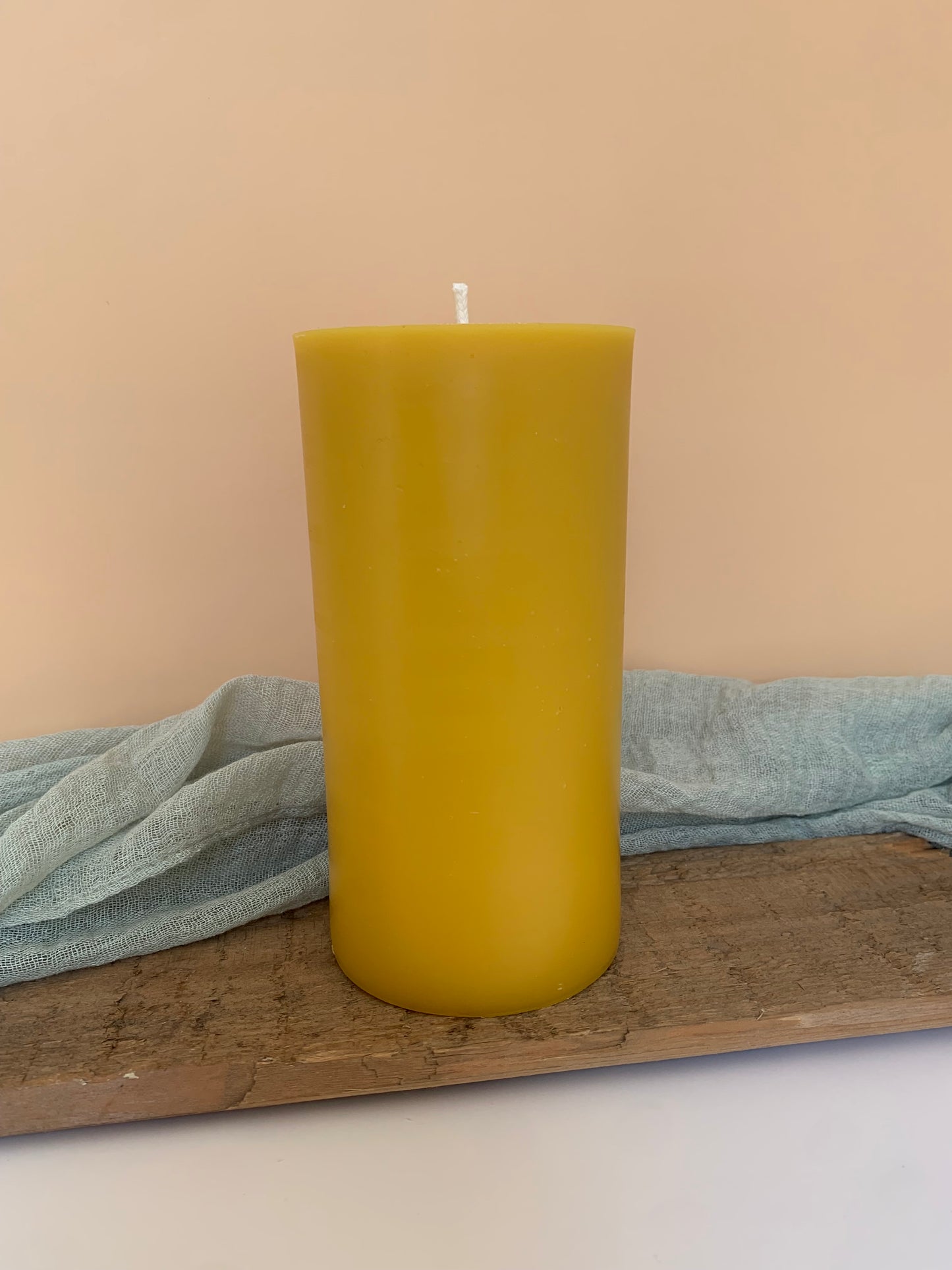 3"x 6" Beeswax Pillar Candle