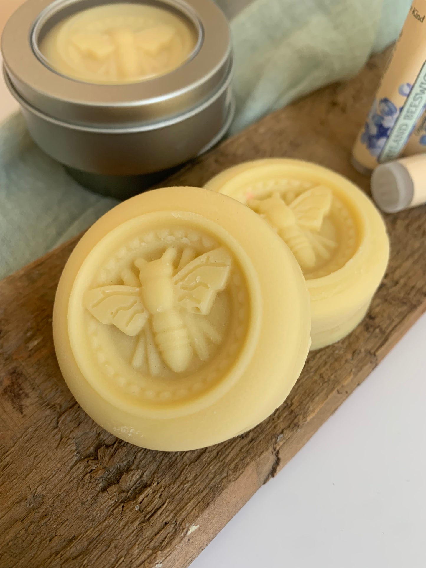 Shea Butter Balm - Nourishing Beeswax Lotion Bar - Non-toxic, Fragrance Free