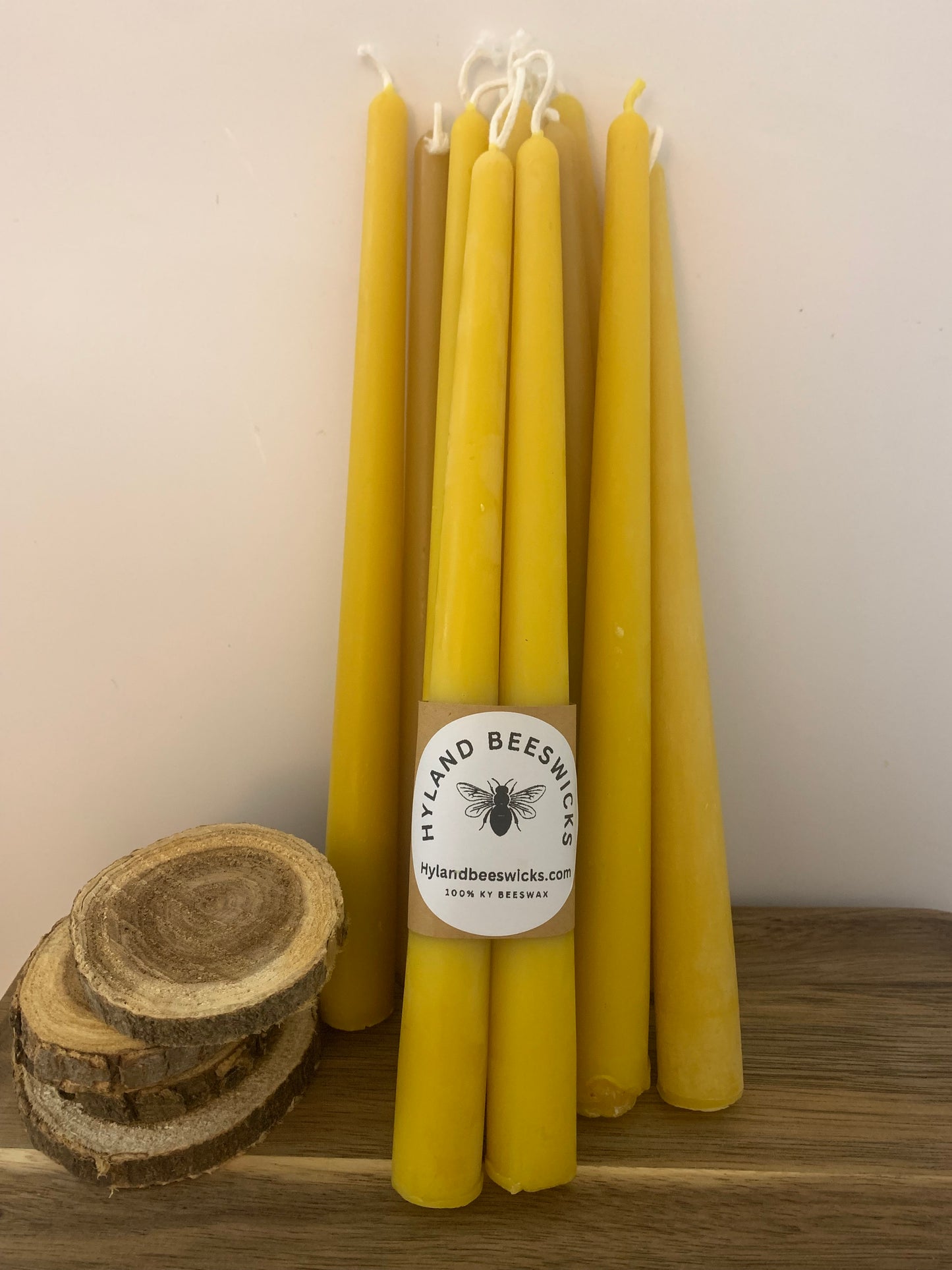 12” Beeswax Tapers (set of 2)