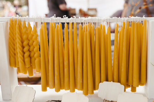 12” Beeswax Tapers (set of 2)