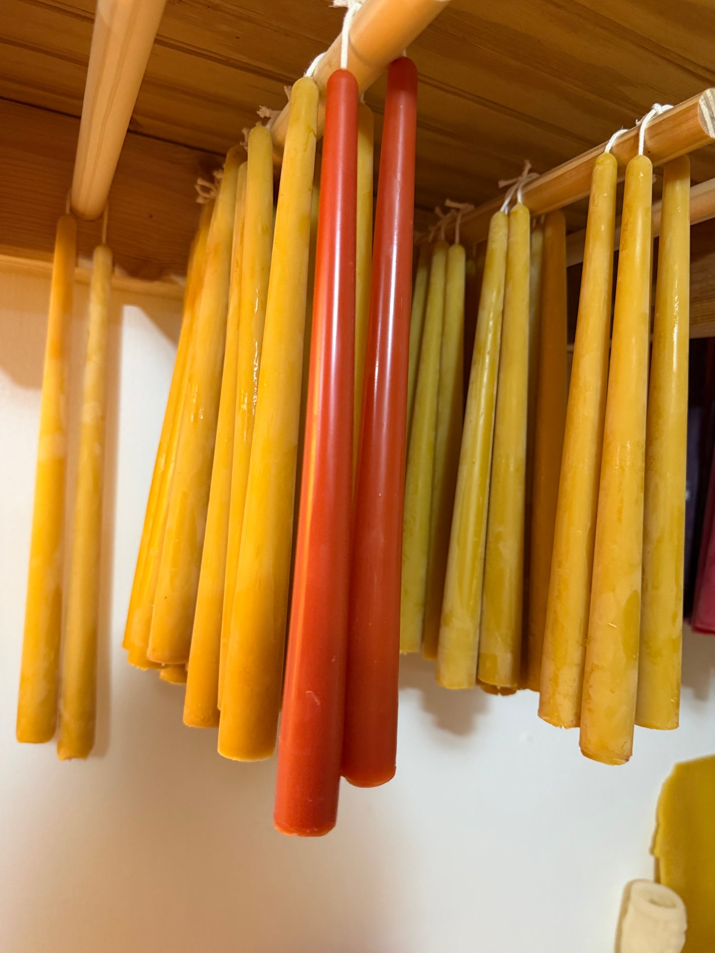 10" Beeswax Taper Candles (2)