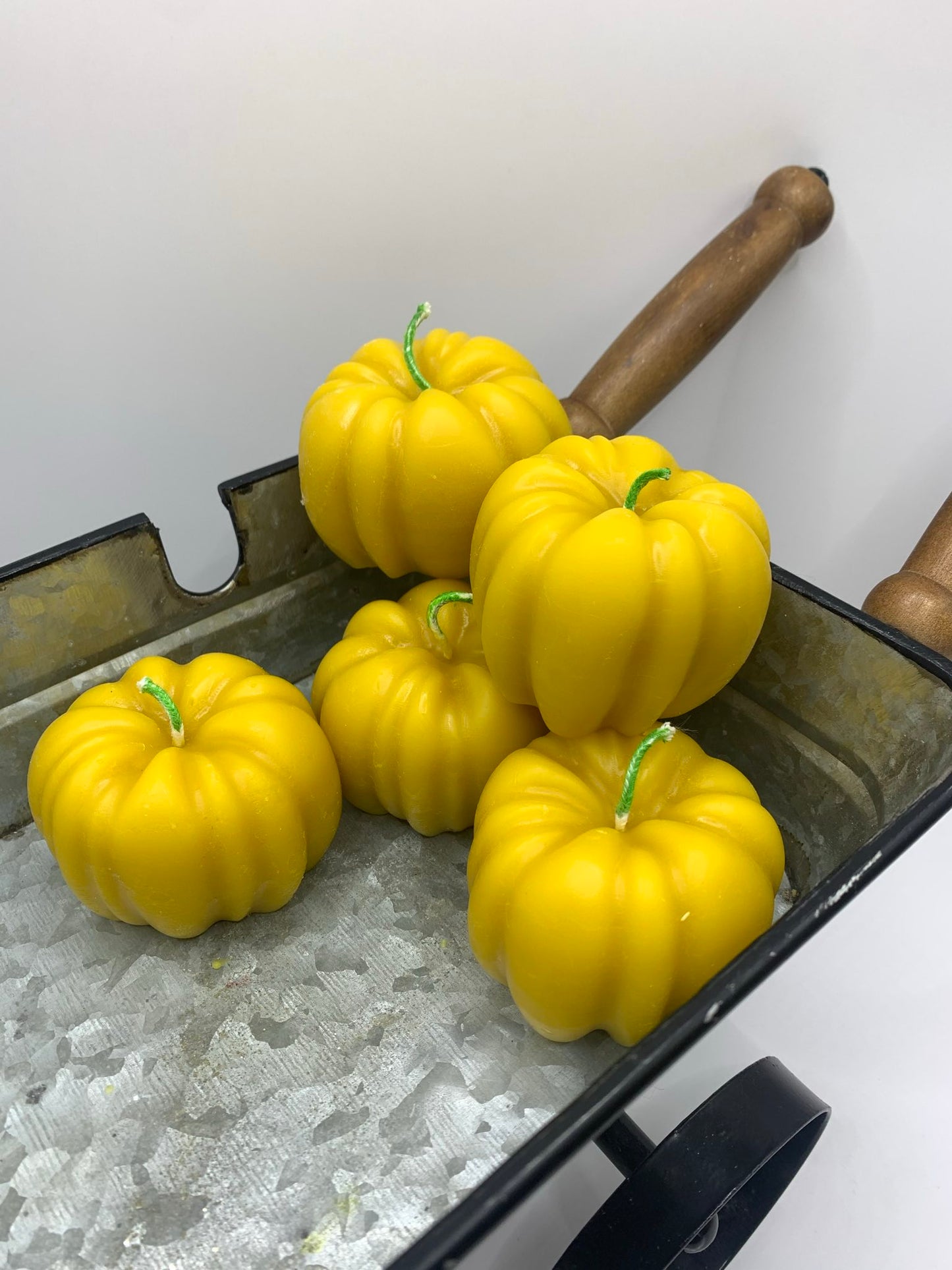 100% Beeswax Pumpkin Candle