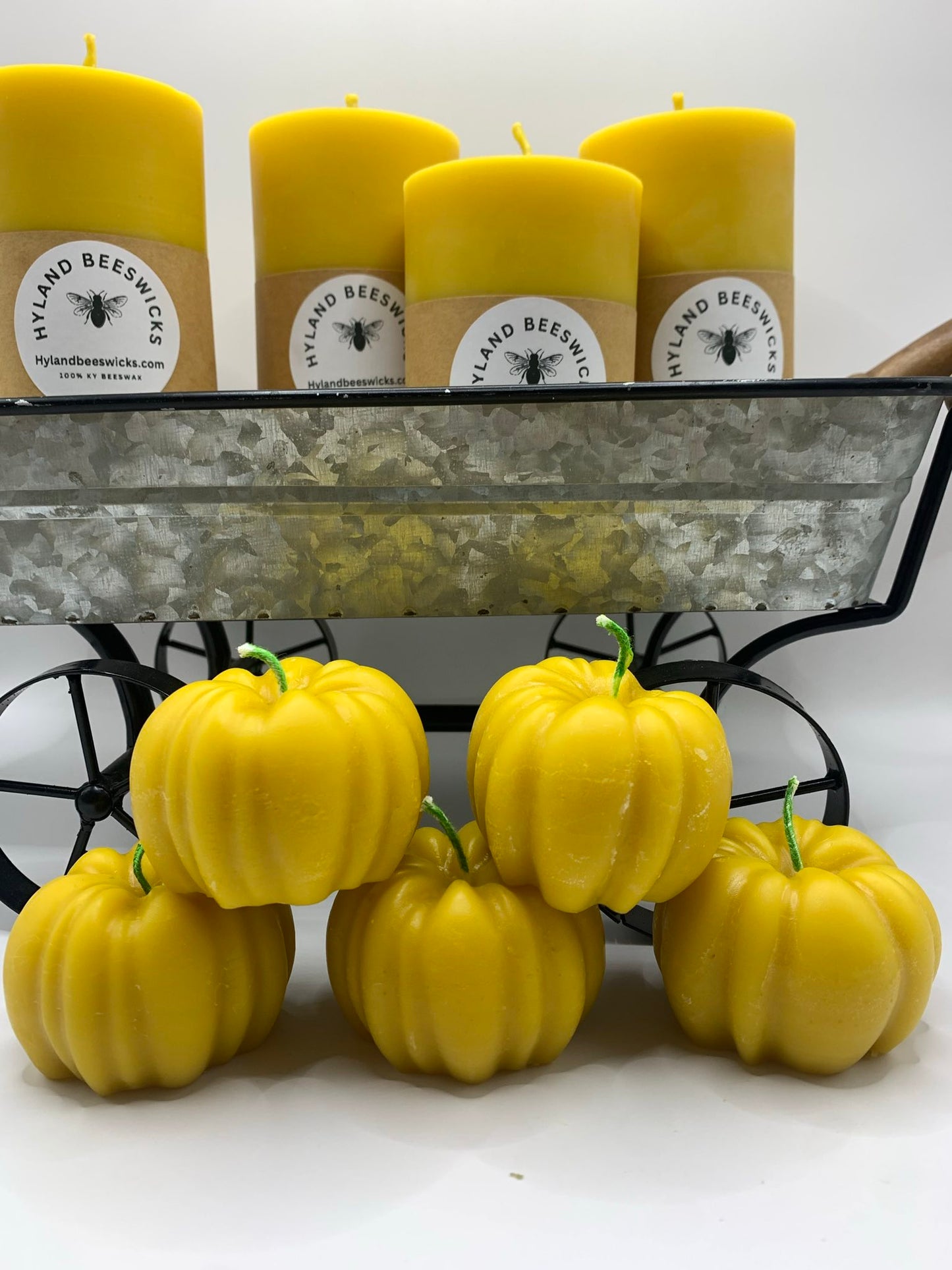 100% Beeswax Pumpkin Candle