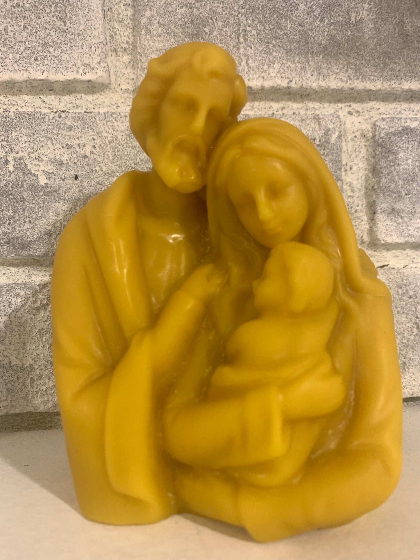 Holy Family Beeswax Candle