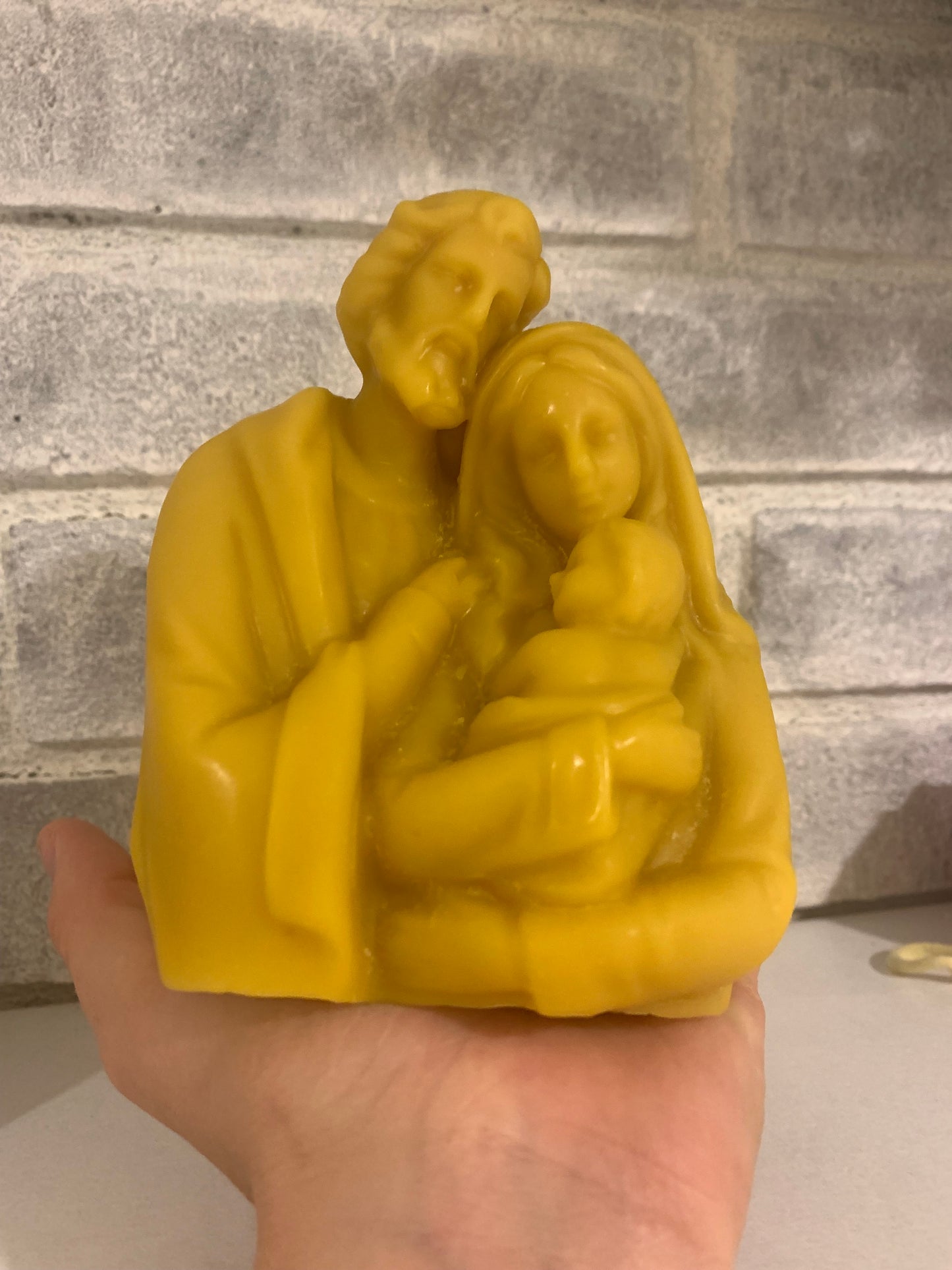 Holy Family Beeswax Candle