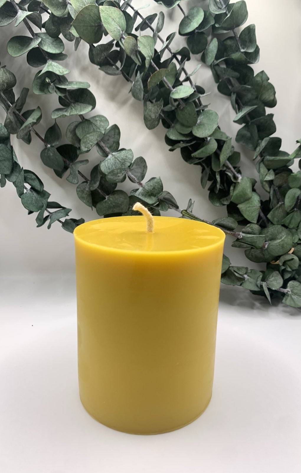 3"x 4" Beeswax Pillar Candle