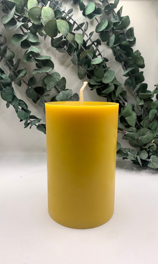 3"x 5" Beeswax Pillar Candle