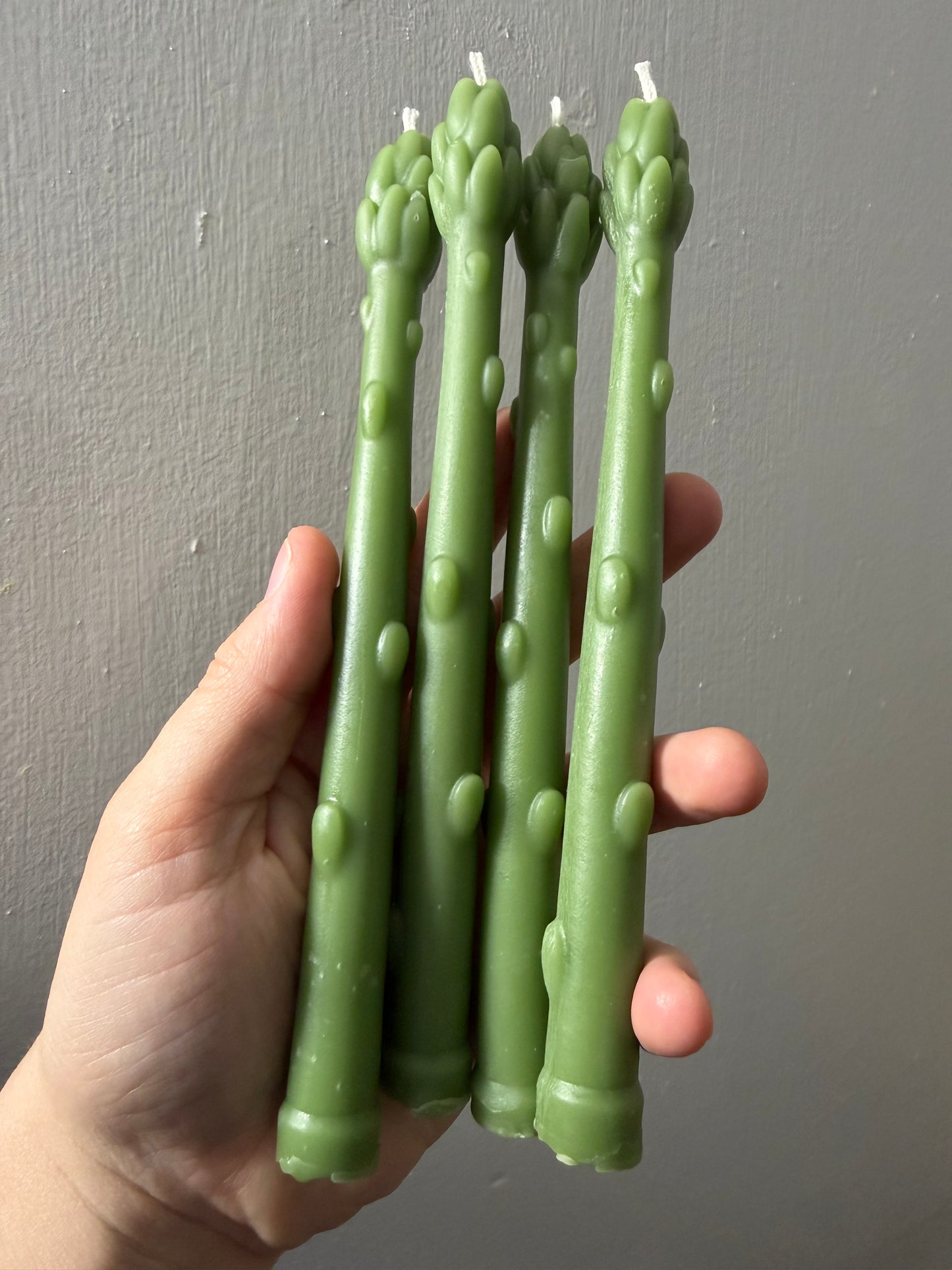 Beeswax Asparagus Taper Candle