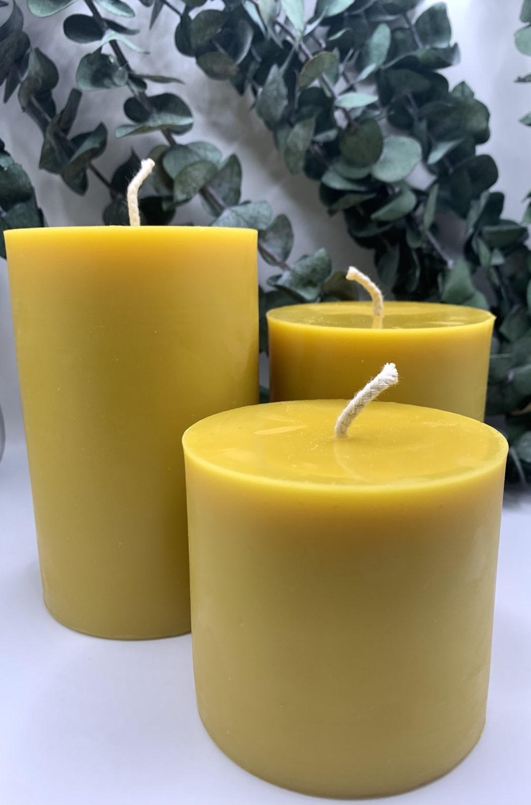 3"x 5" Beeswax Pillar Candle