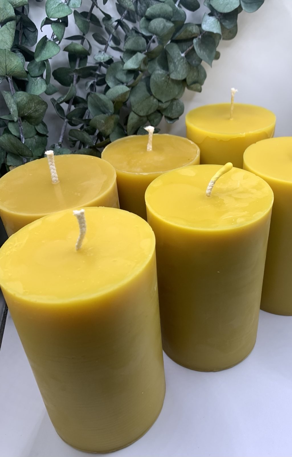 3"x 5" Beeswax Pillar Candle