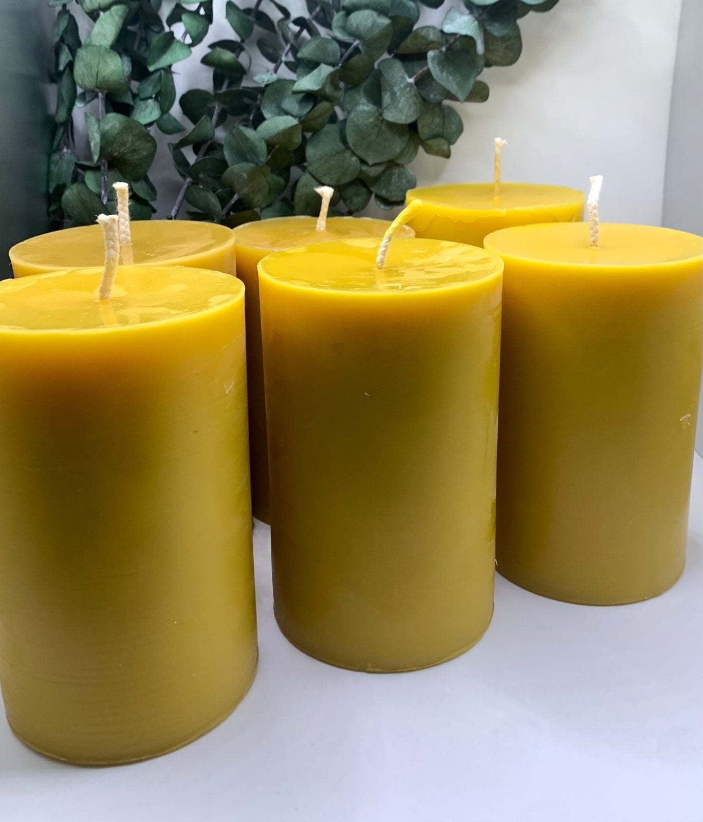 3"x 5" Beeswax Pillar Candle