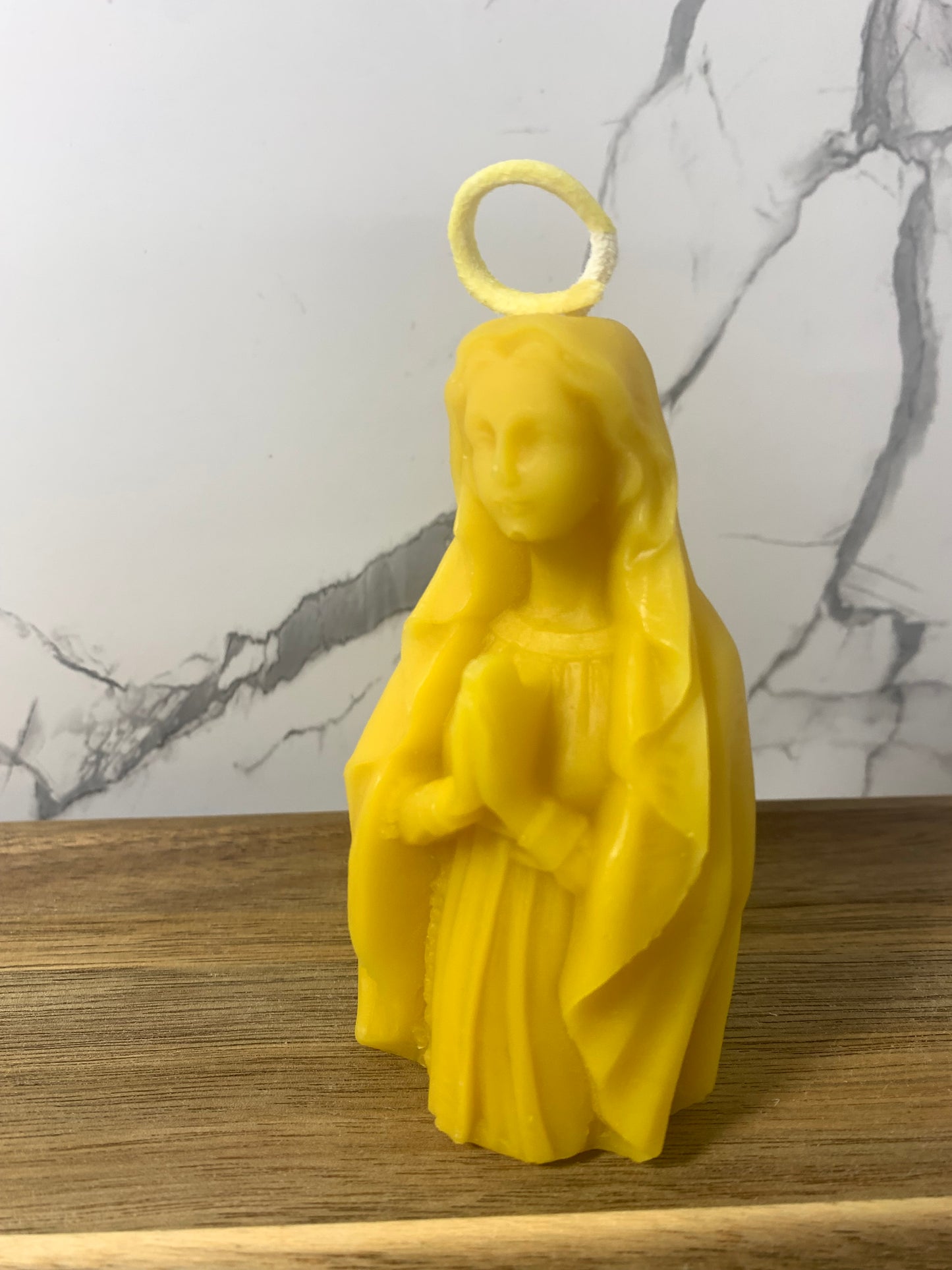 Our Lady Of Grace Beeswax Candle