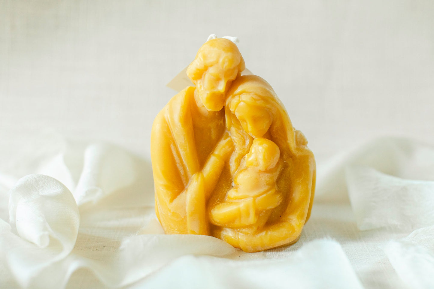Holy Family Beeswax Candle