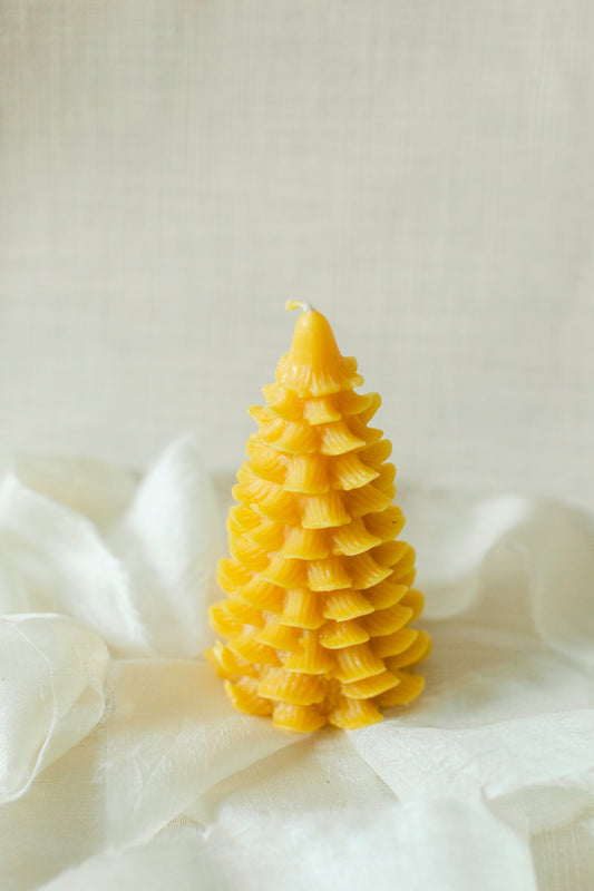 100% Beeswax Christmas Tree Candle