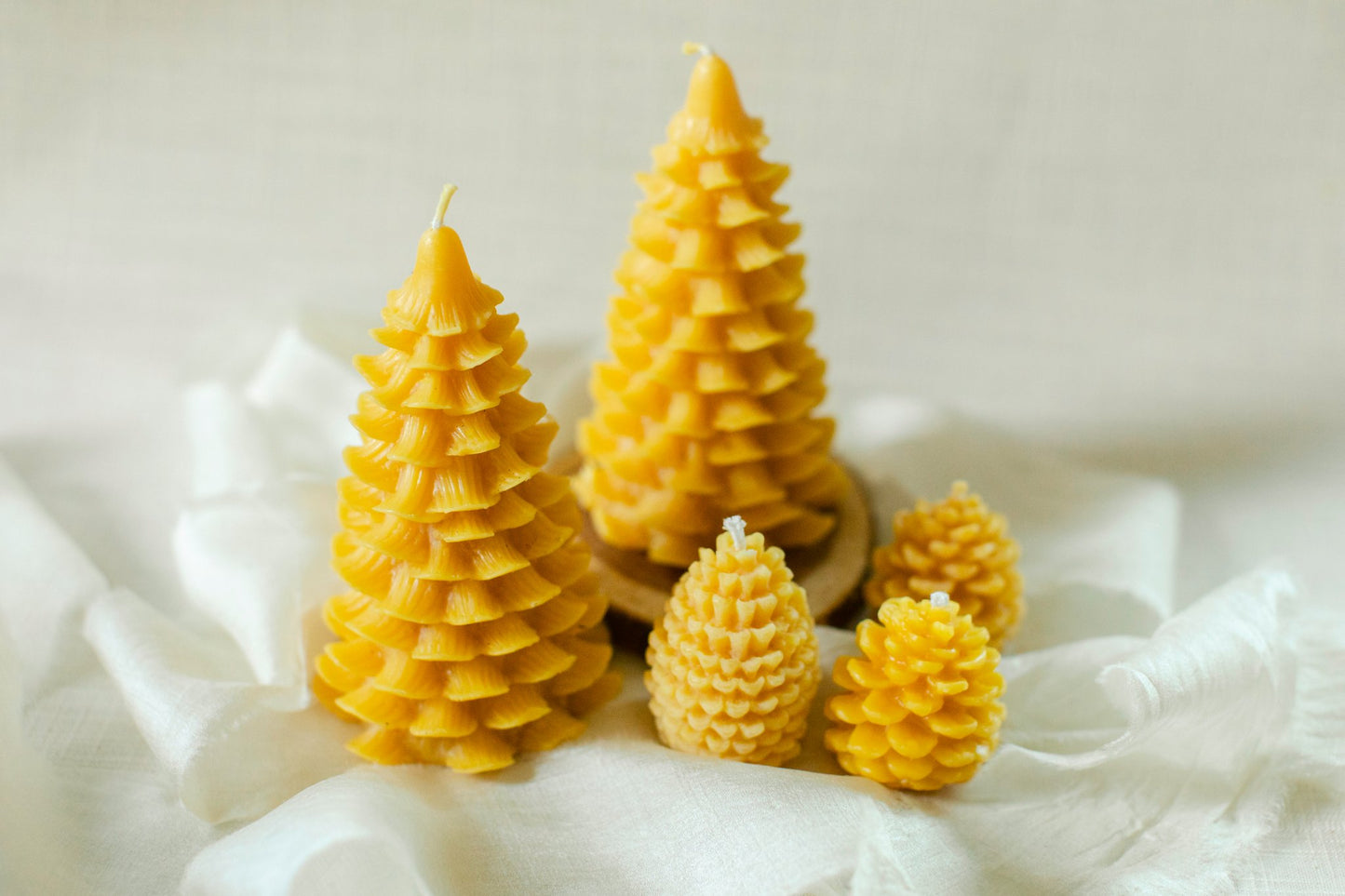 100% Beeswax Christmas Tree Candle