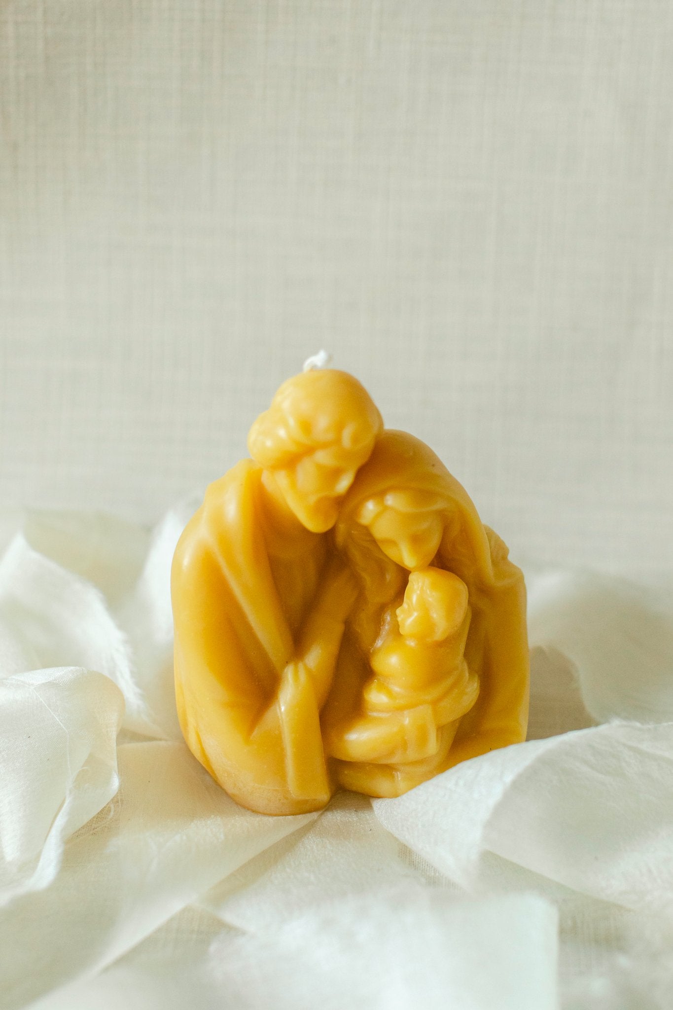 Holy Family Beeswax Candle