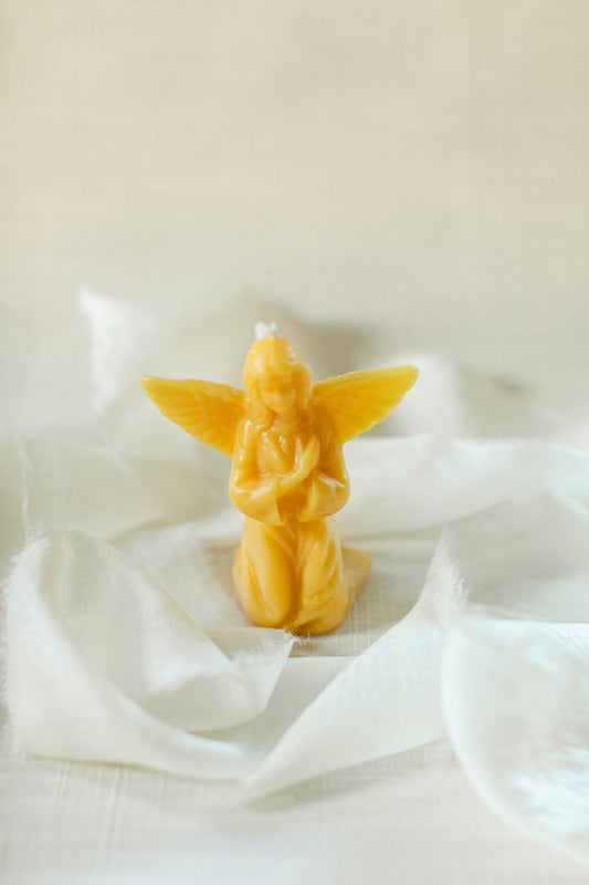 Guardian Angel Beeswax Candle