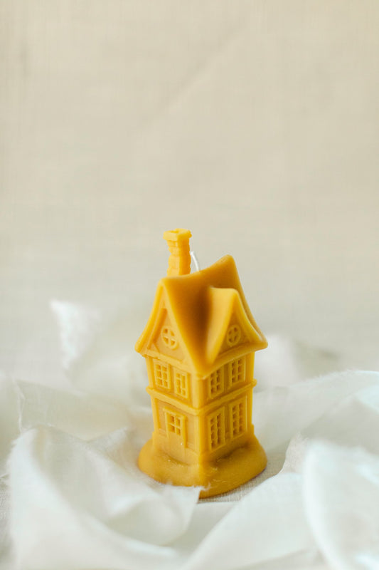 Beeswax House Candle