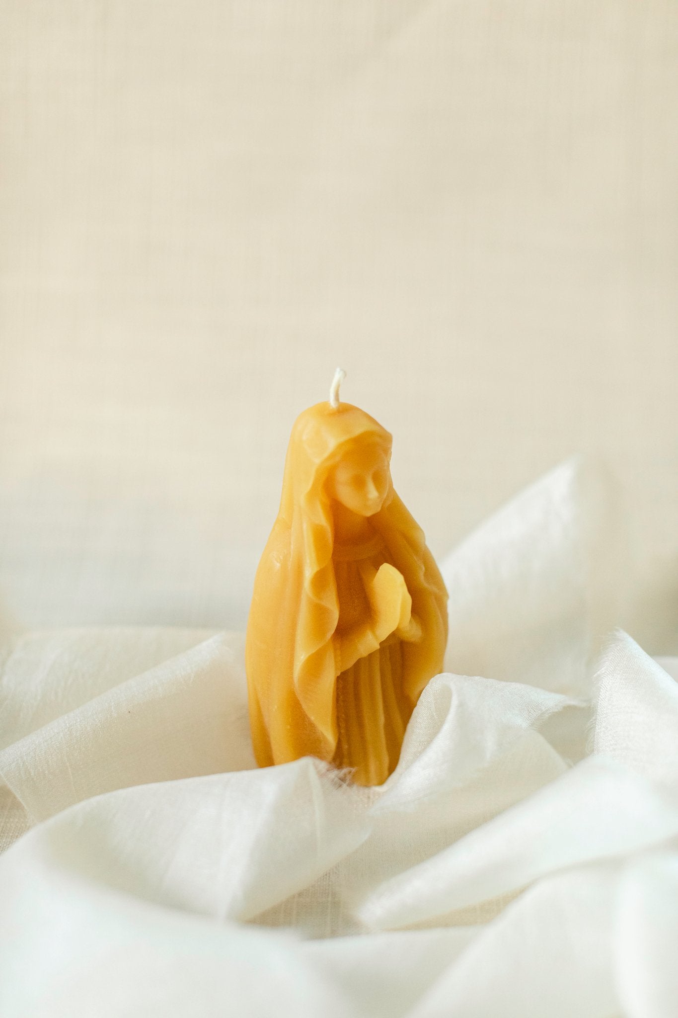 Our Lady Of Grace Beeswax Candle