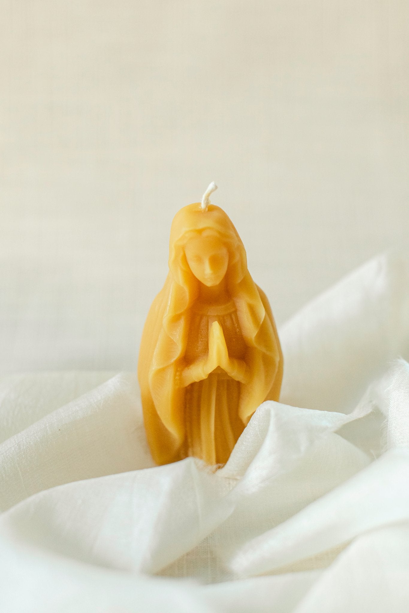 Our Lady Of Grace Beeswax Candle