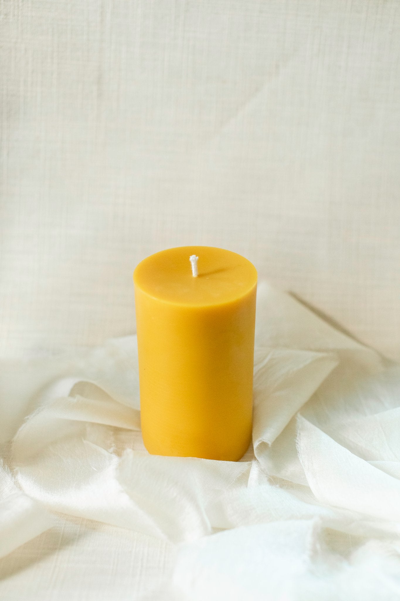 3x5 Beeswax Pillar Candle