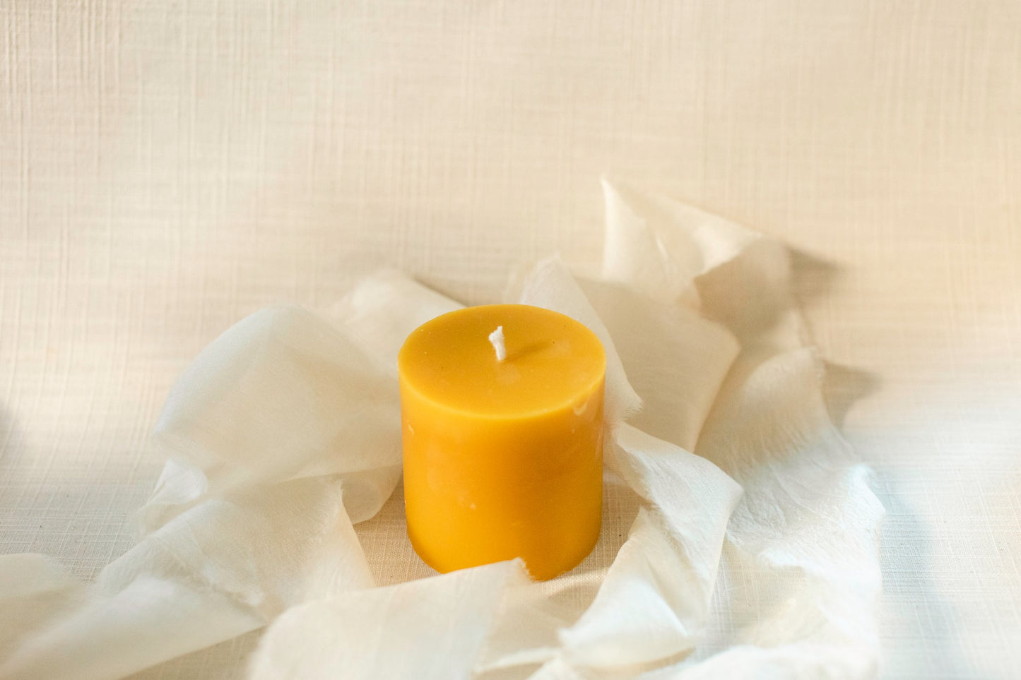 3x3 Beeswax Pillar Candle