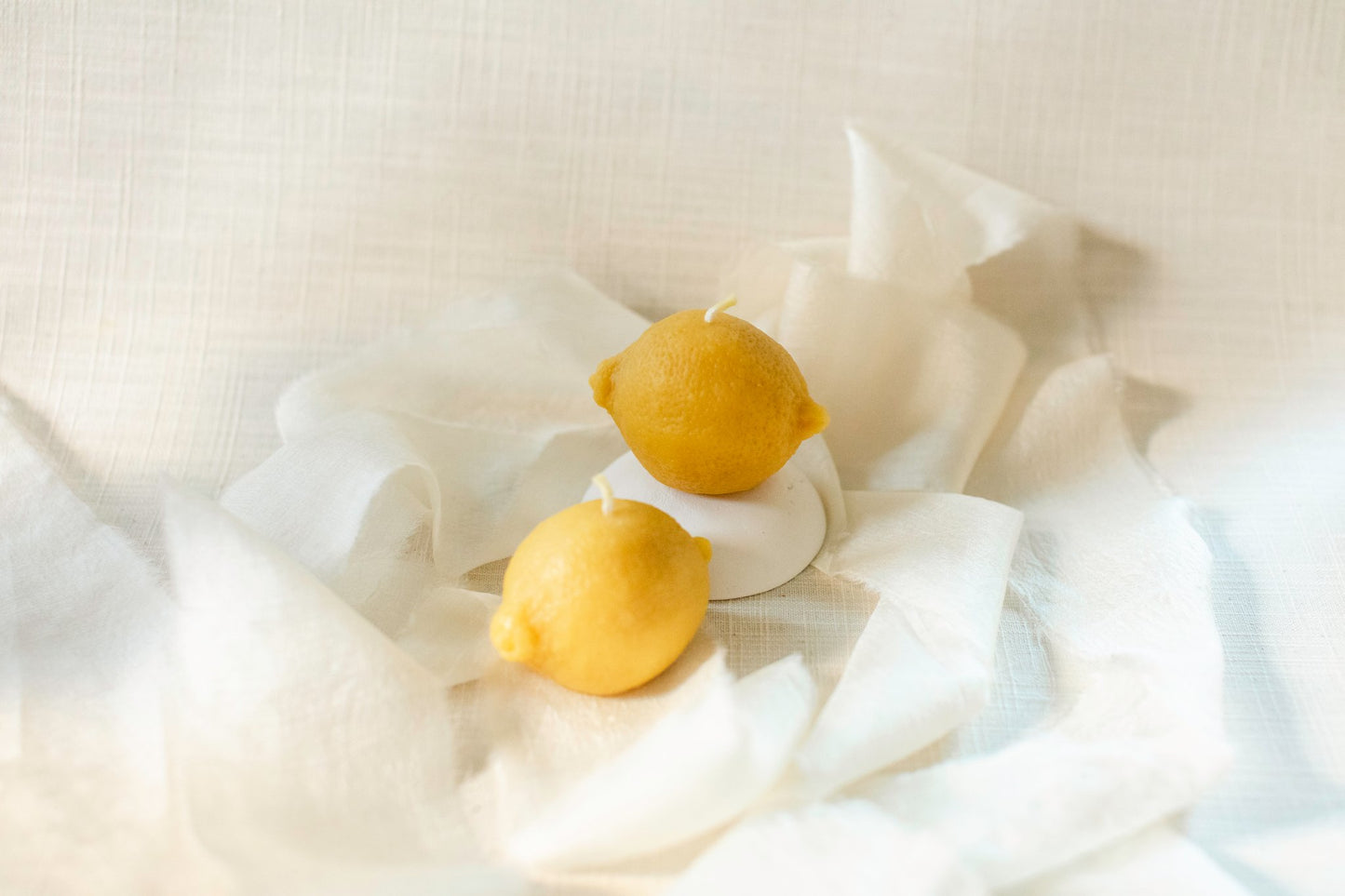 Mini Lemon Beeswax Candle