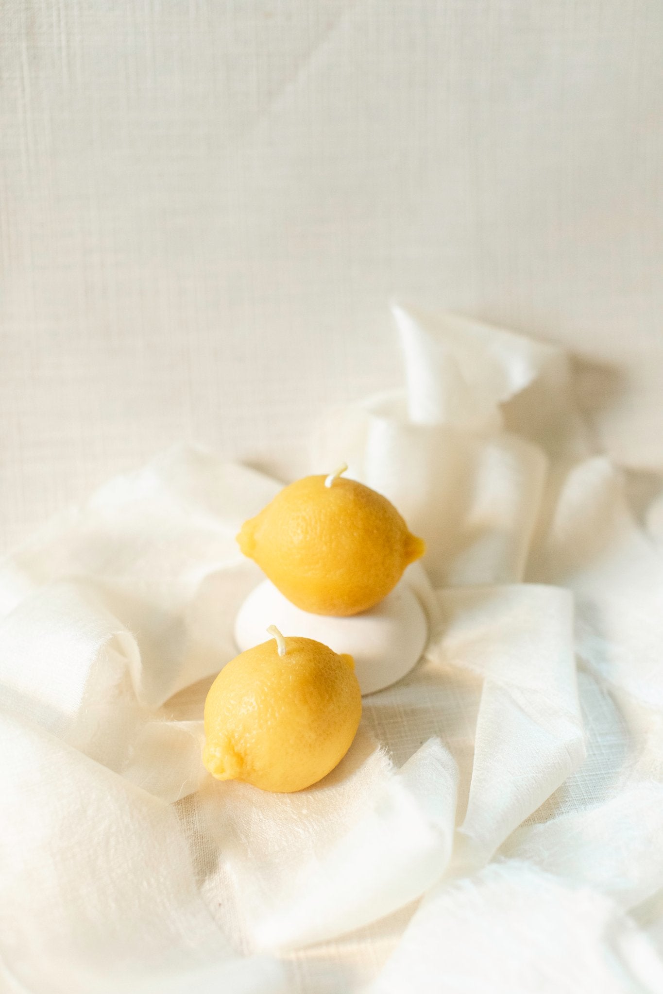 Mini Lemon Beeswax Candle