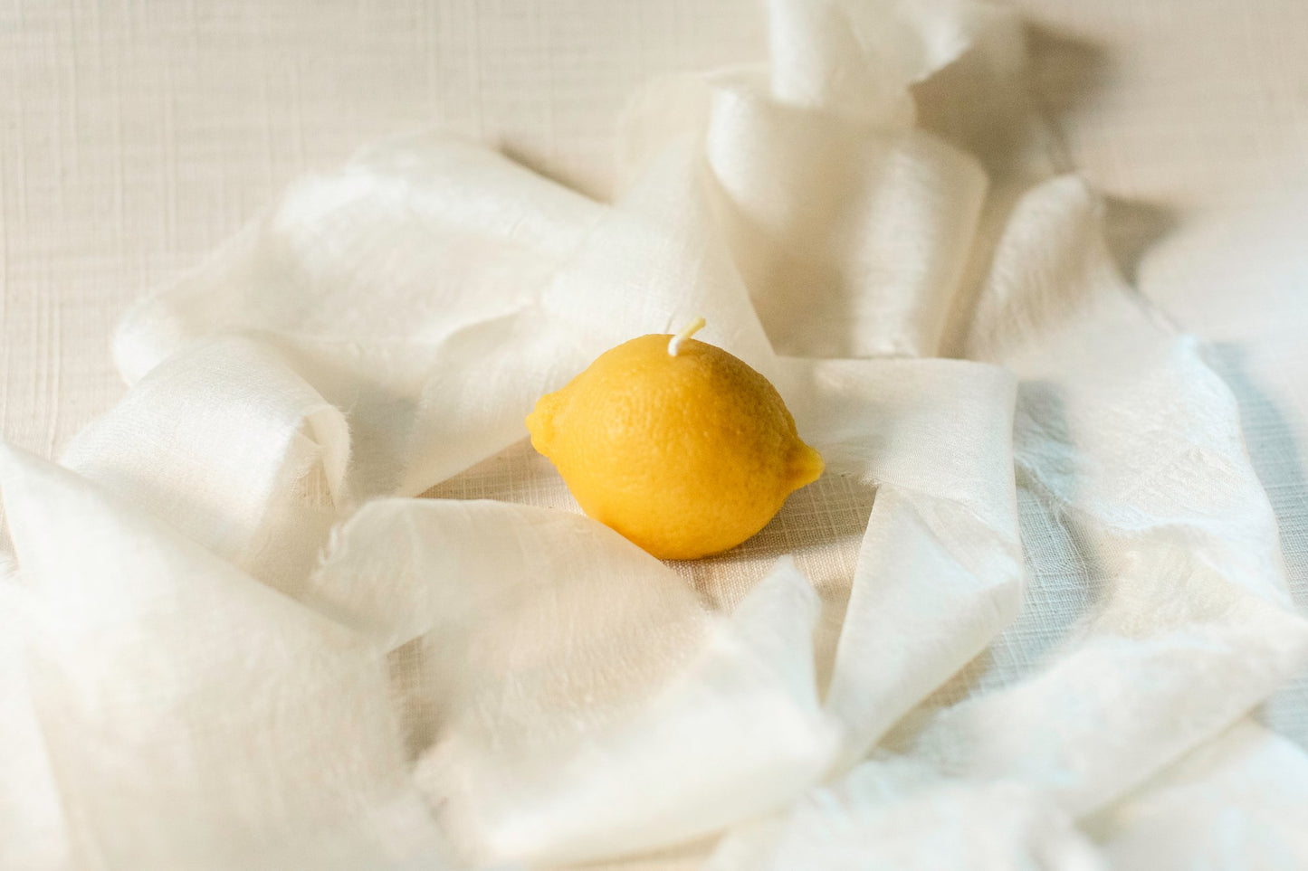 Mini Lemon Beeswax Candle