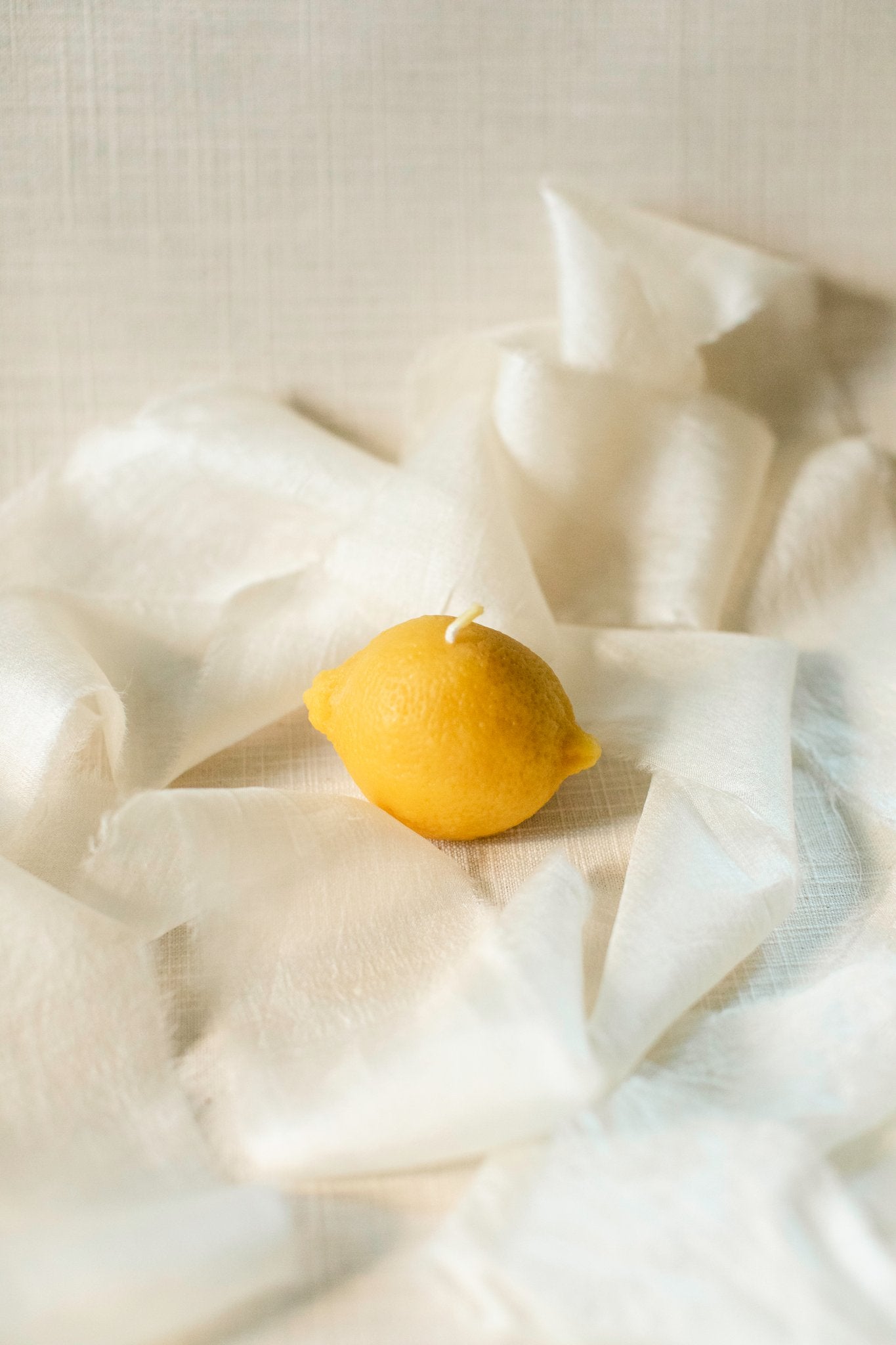 Mini Lemon Beeswax Candle
