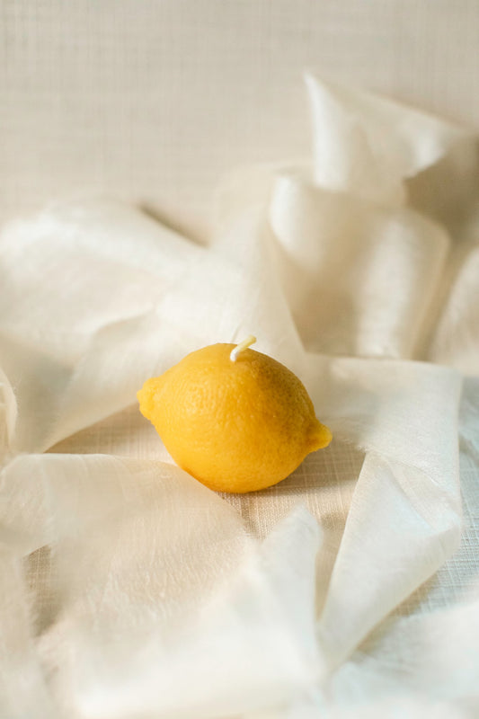 Mini Lemon Beeswax Candle