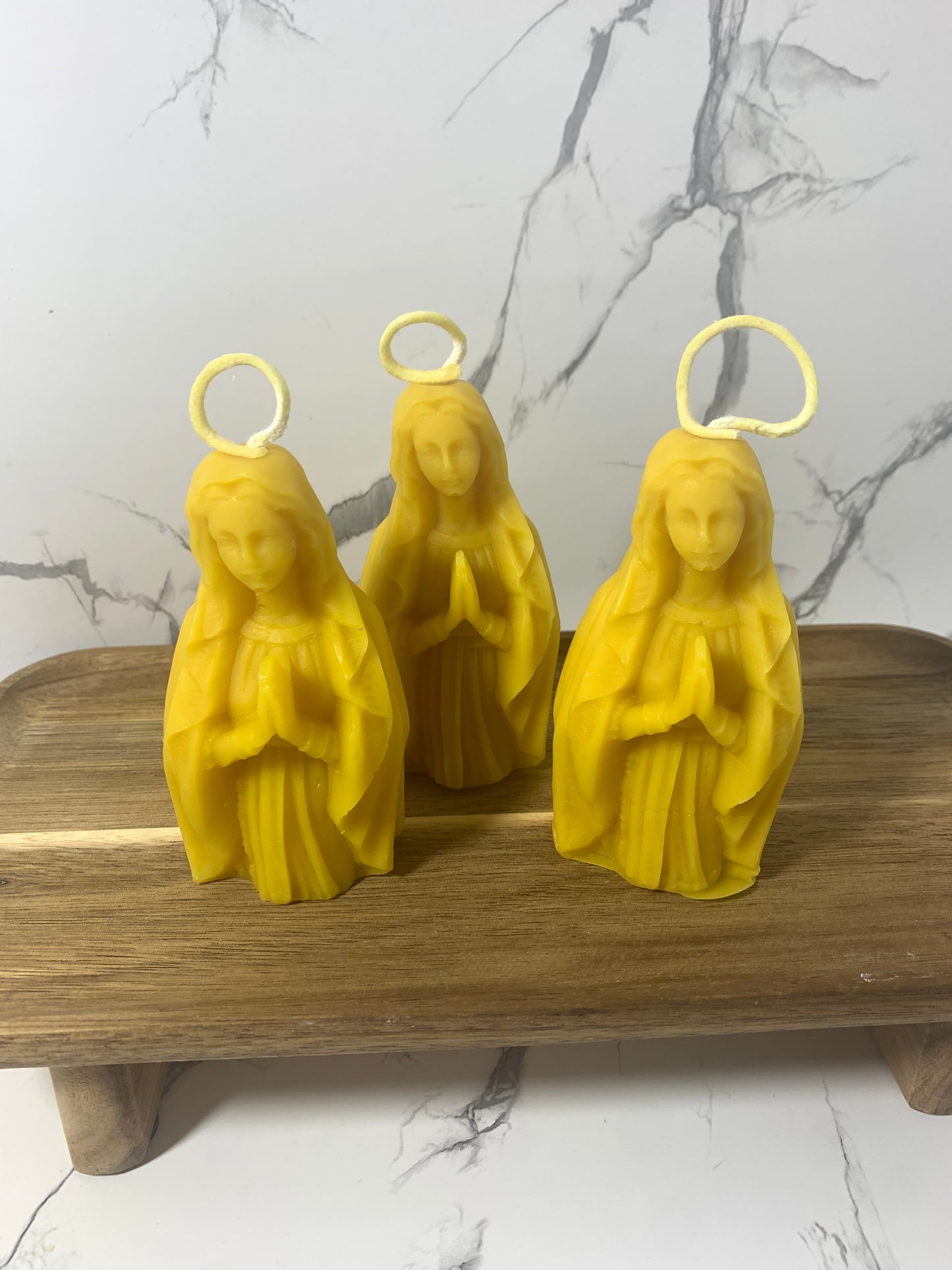 Our Lady Of Grace Beeswax Candle