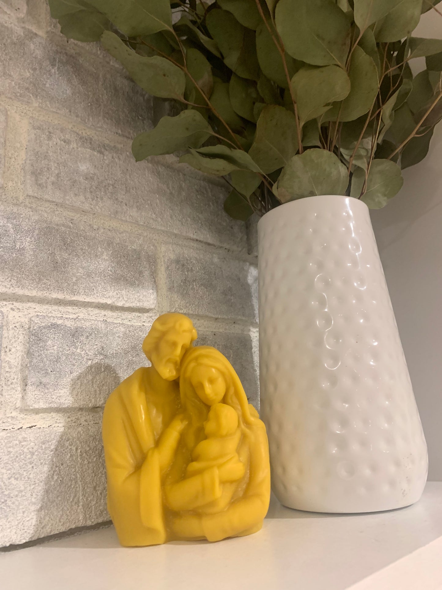 Holy Family Beeswax Candle