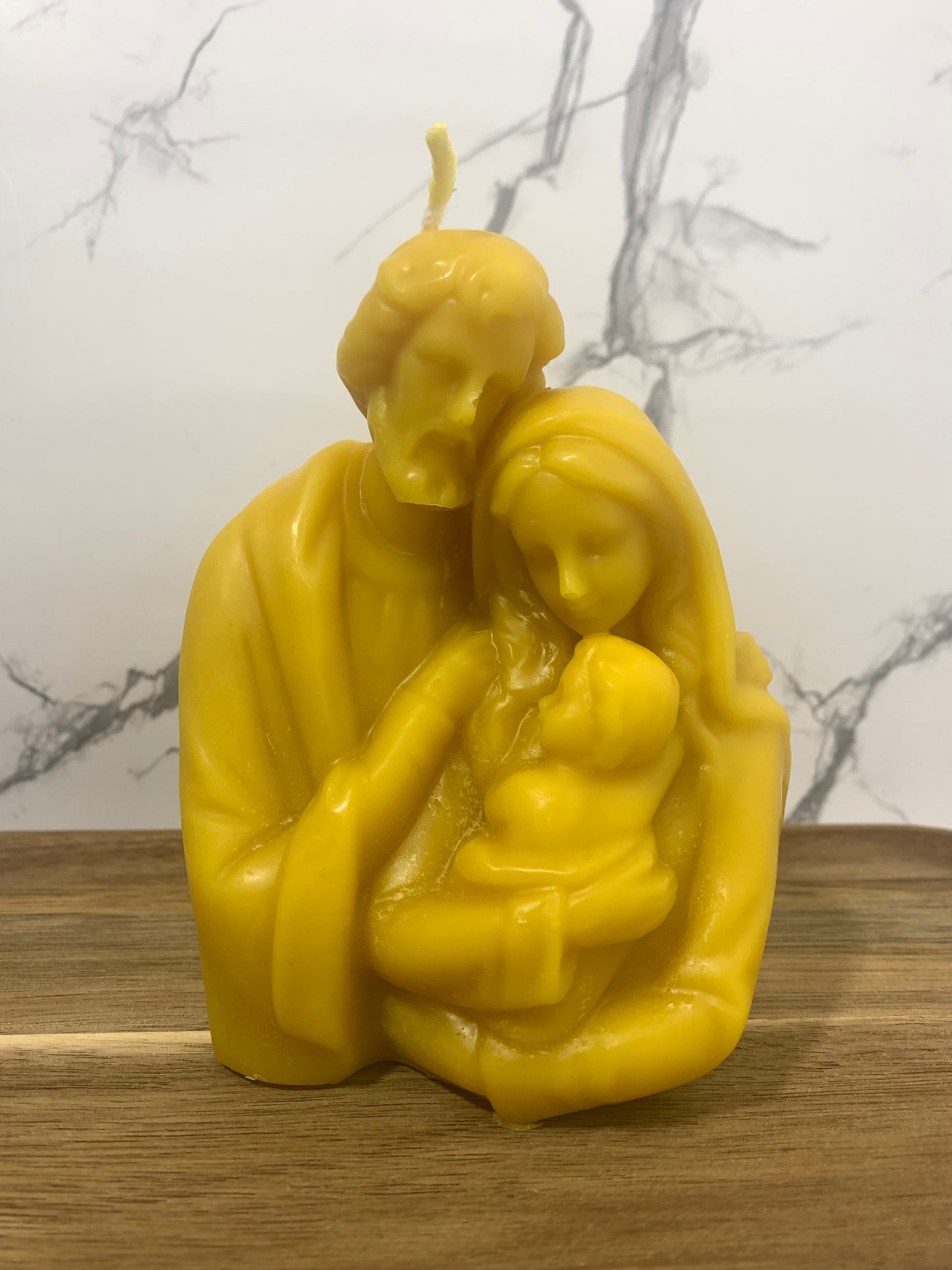 Holy Family Beeswax Candle